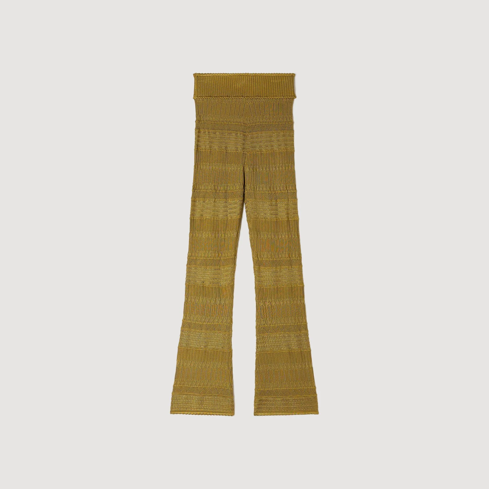POINTELLE KNIT TROUSERS - 1