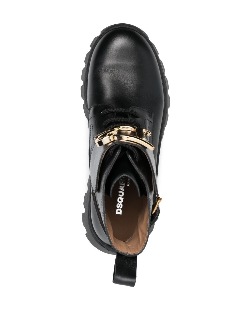 logo-plaque ankle boots - 4