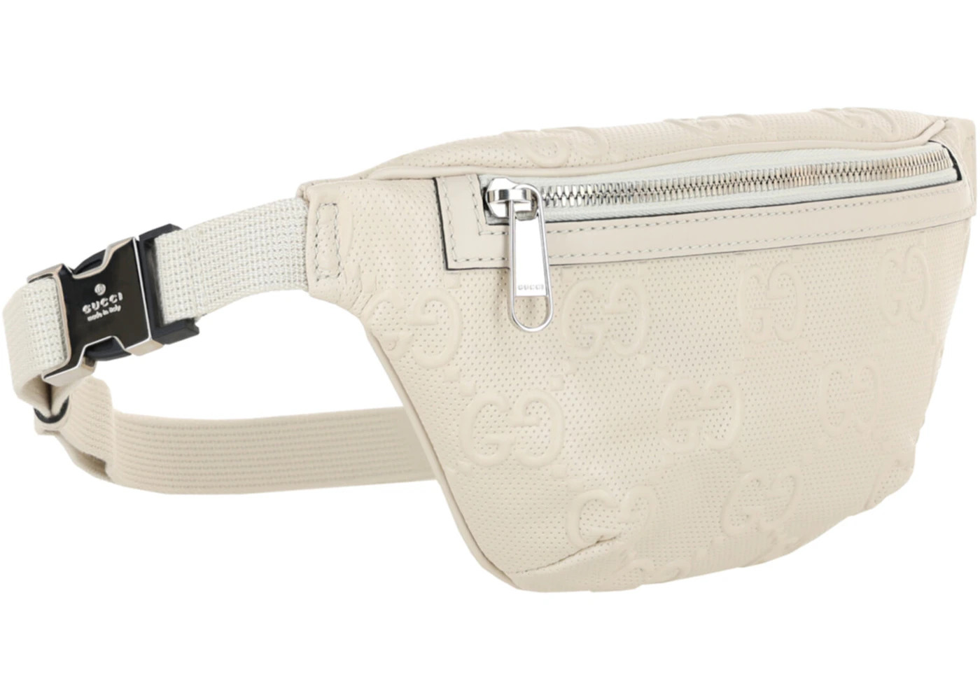 Gucci GG Embossed Belt Bag White - 2