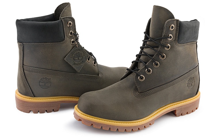 Timberland Premium 6 Inch Waterproof Boot 'Olive Green Black' A629N - 5