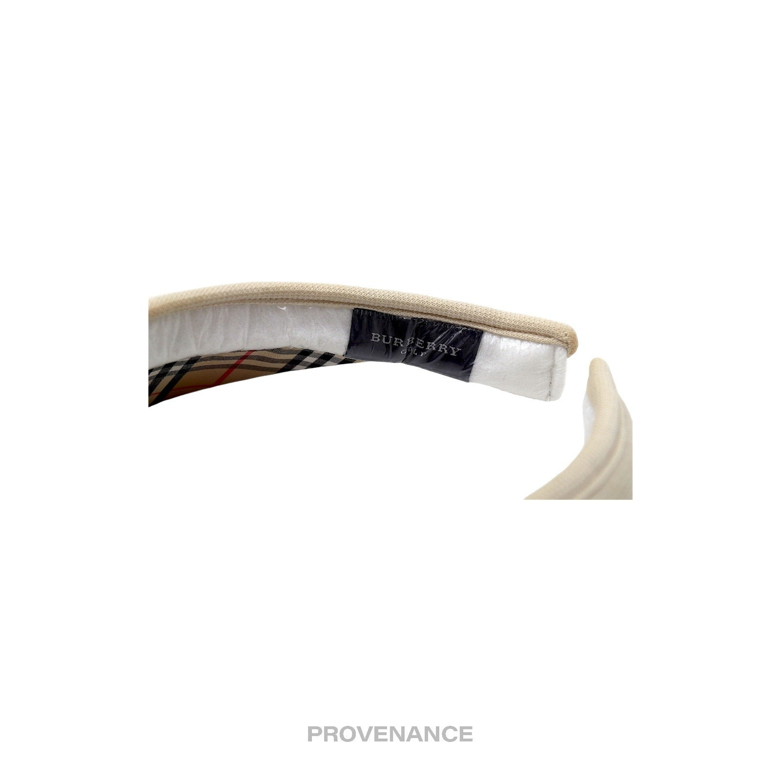 Burberry Knight Logo Golf Visor - Chalk Nova Check - 6
