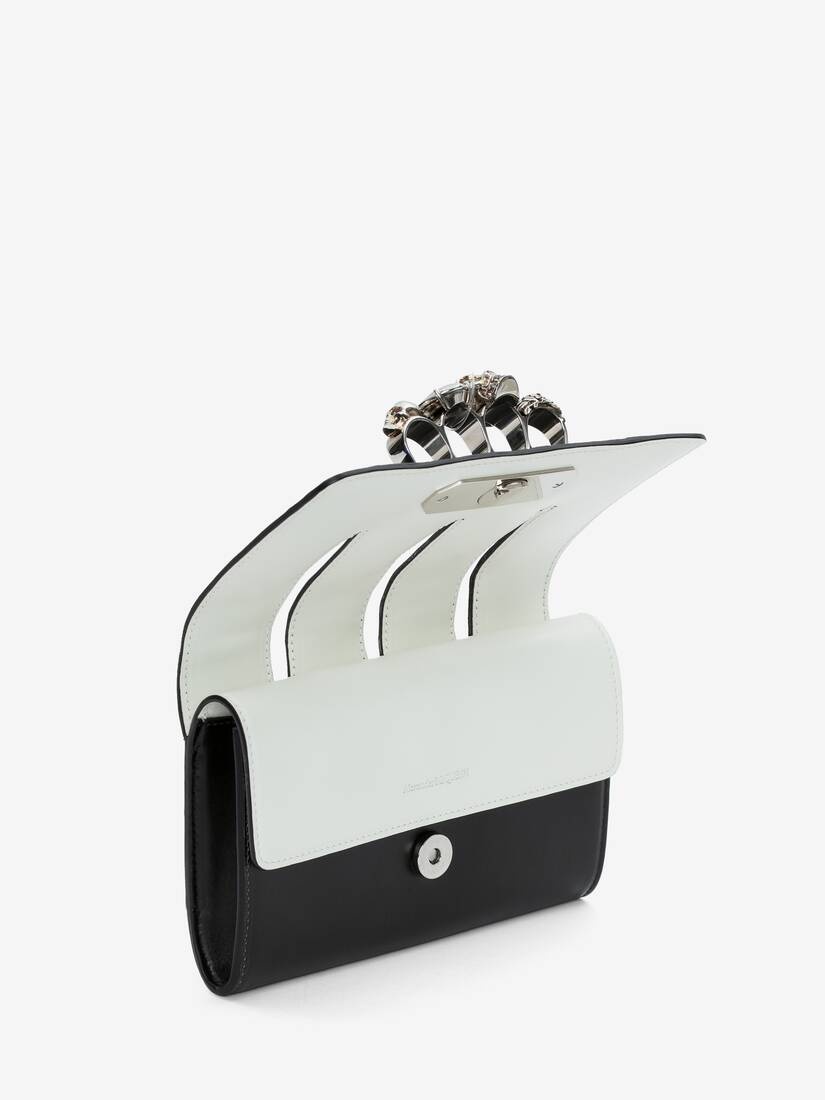 Women's The Slash Clutch in Black/ivory - 5