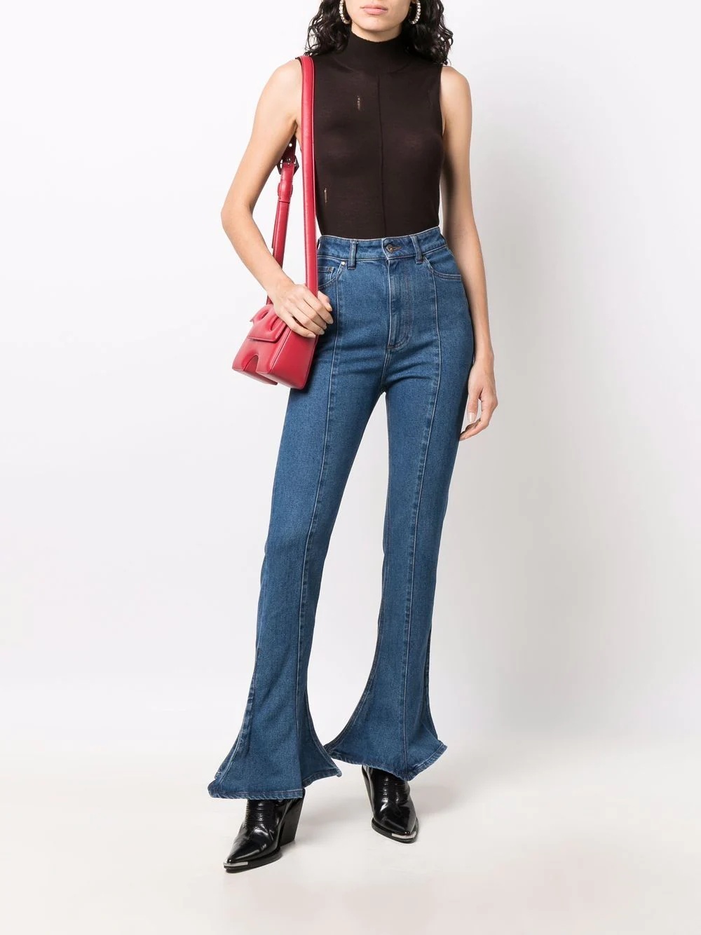 high neck cashmere vest - 2