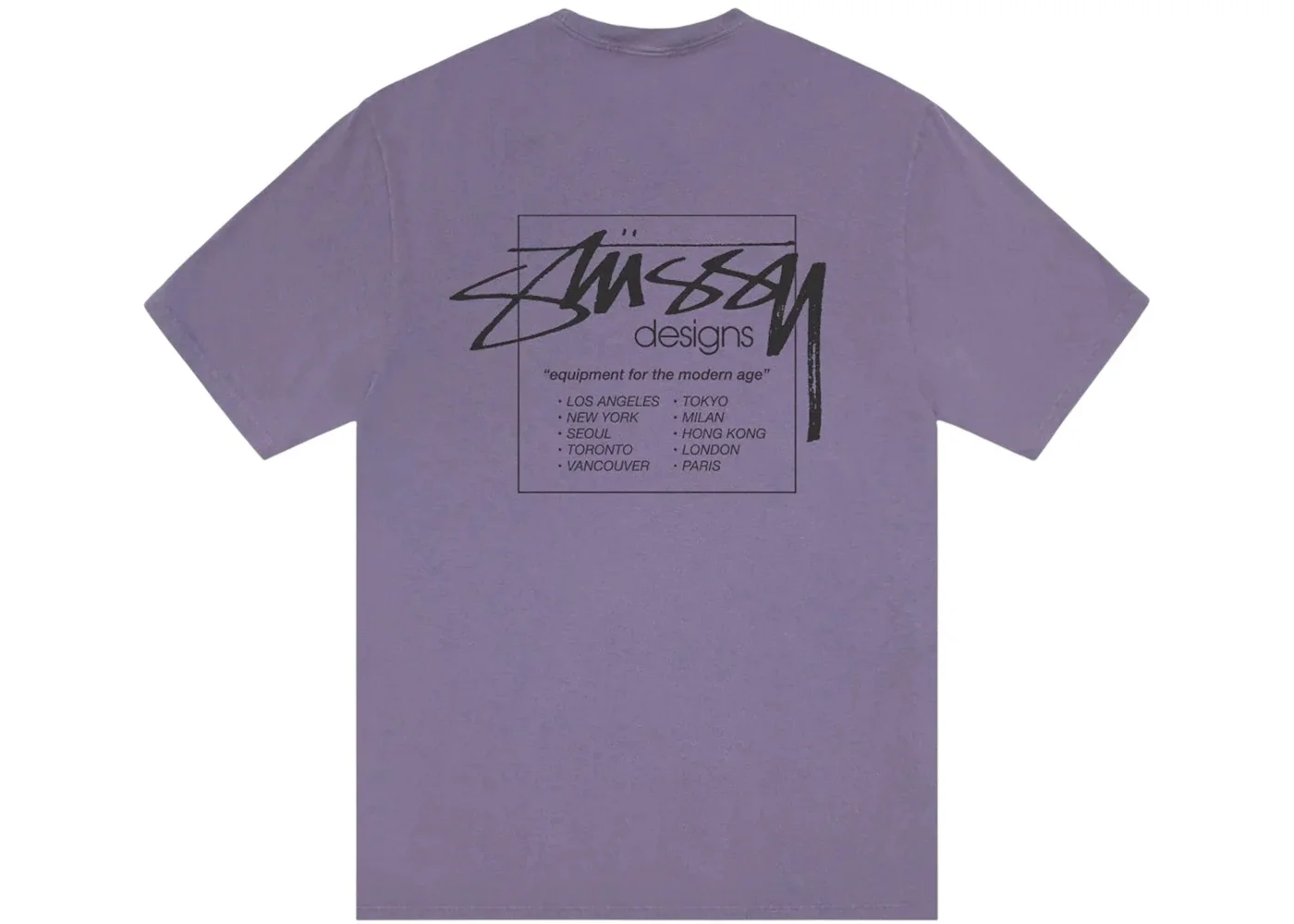 Stussy Modern Age Pigment Dyed Tee Grape - 1