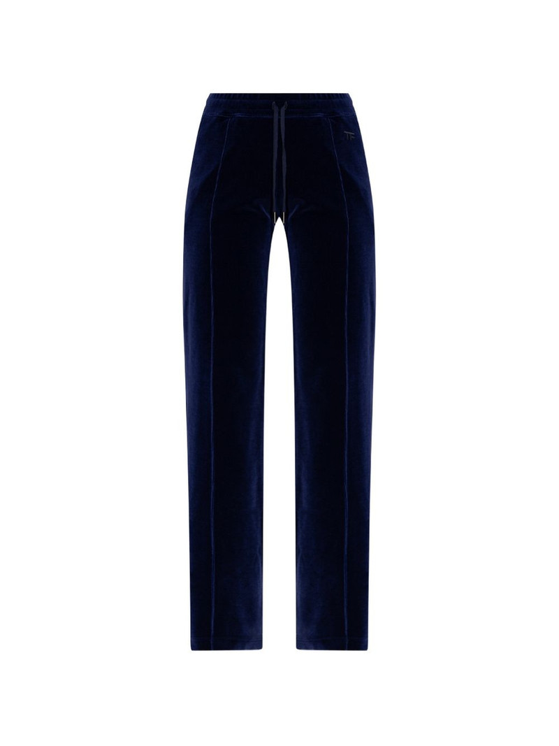 drawstring-fastening panelled trousers 1
