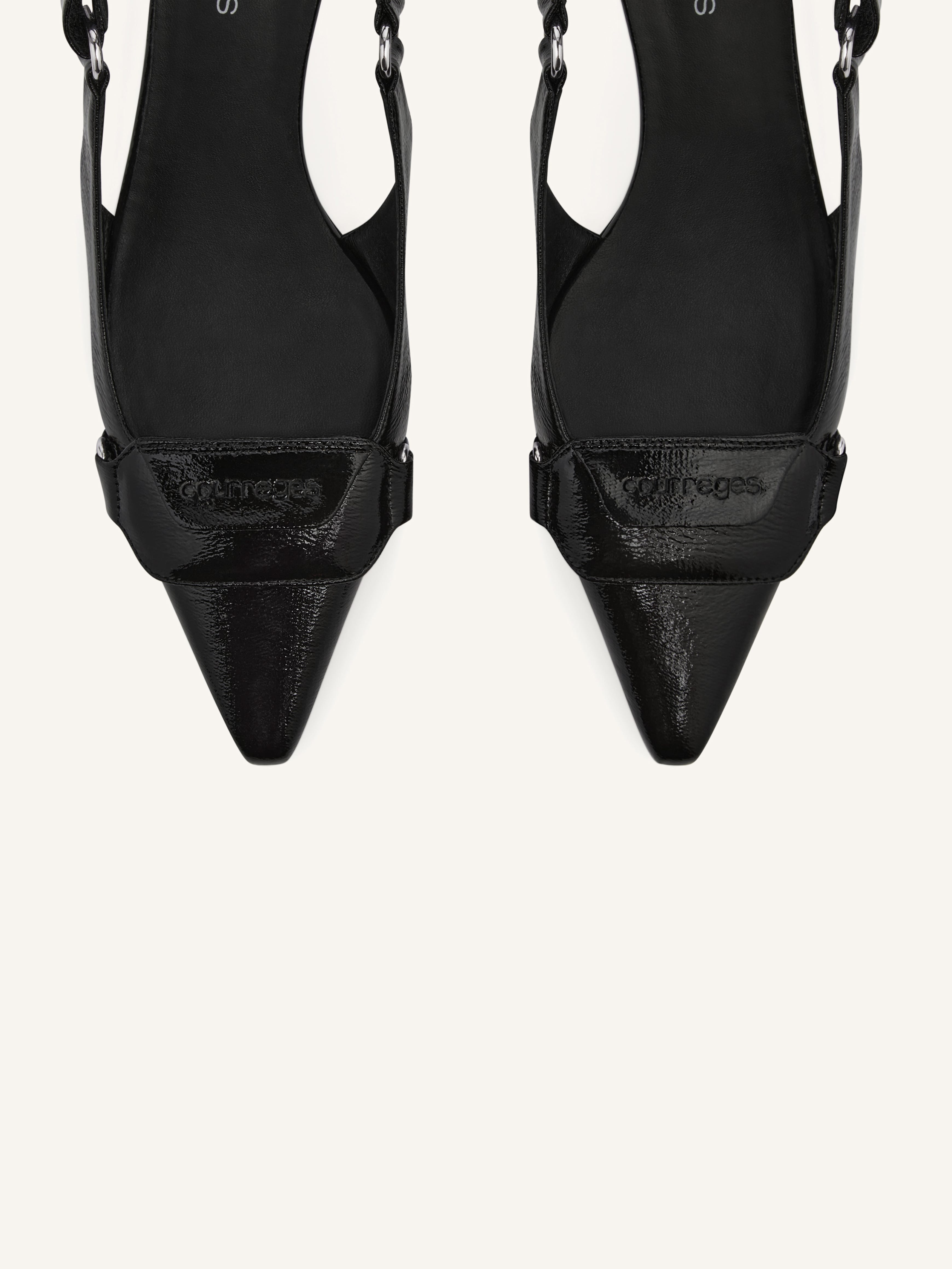 RACER VINYL SLINGBACKS - 4