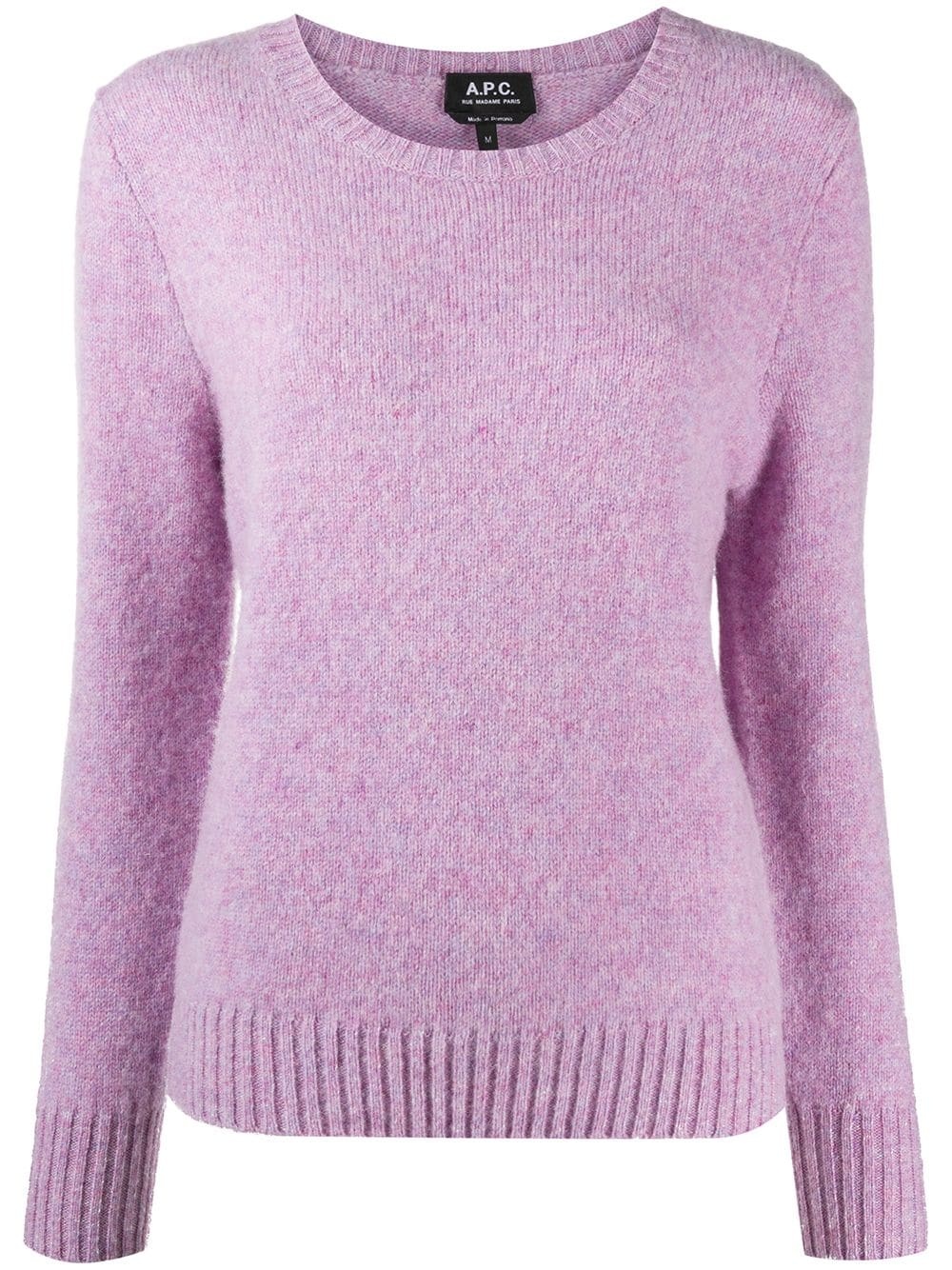 knitted wool jumper - 1