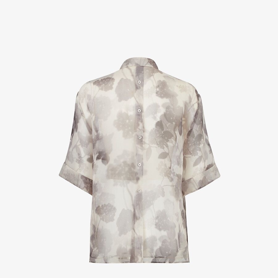 Gray organza shirt - 2