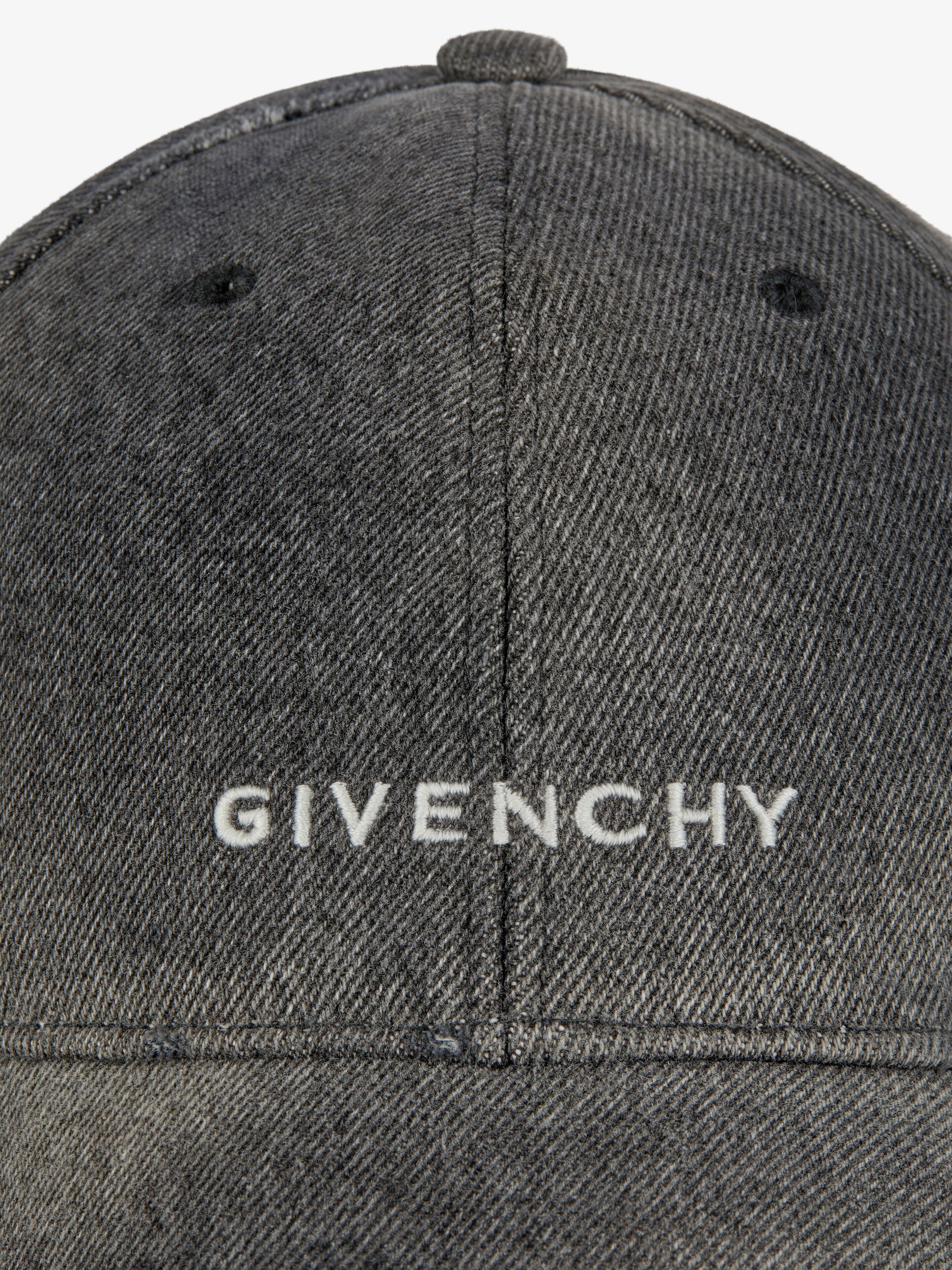 GIVENCHY EMBROIDERED CAP IN DENIM - 5