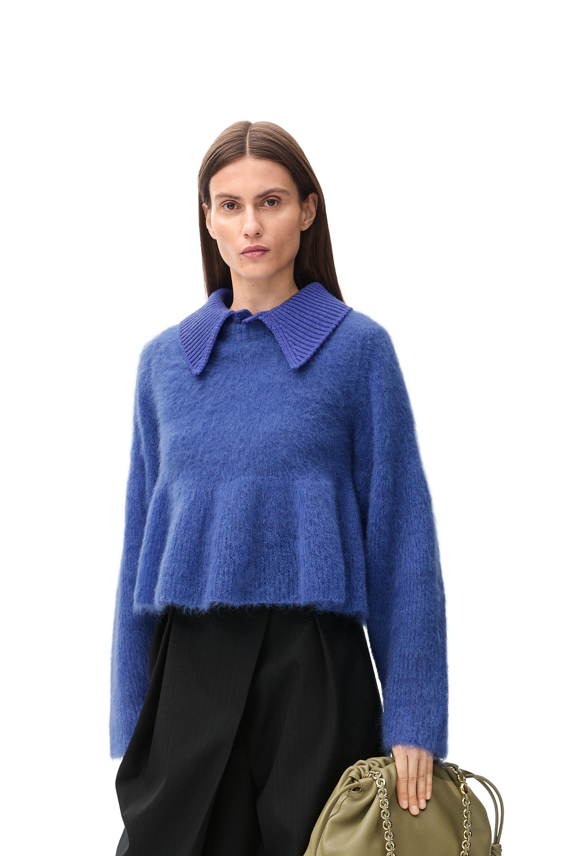 Polo sweater in mohair blend - 3