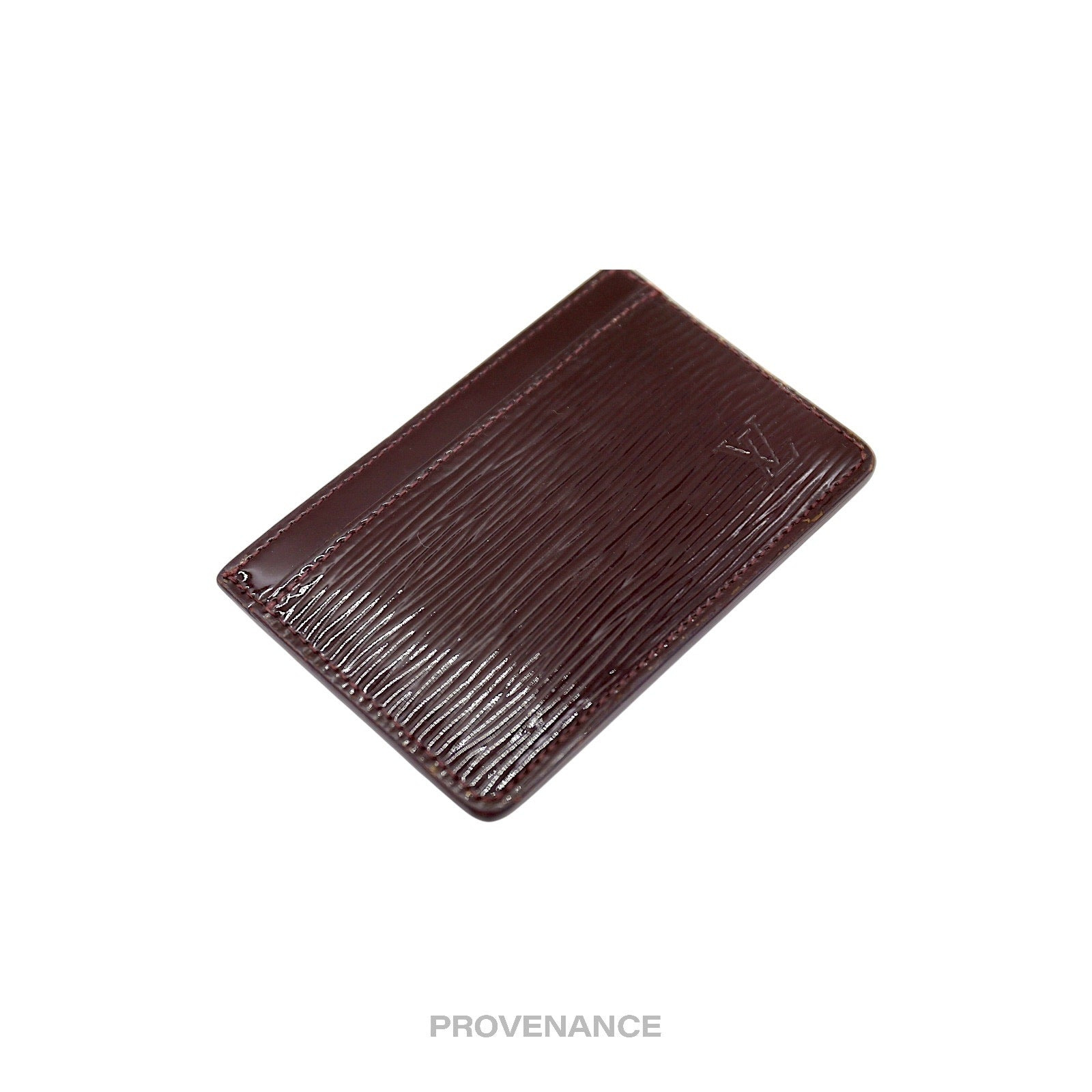 Louis Vuitton Card Holder Wallet - Burgundy Electric Epi - 5