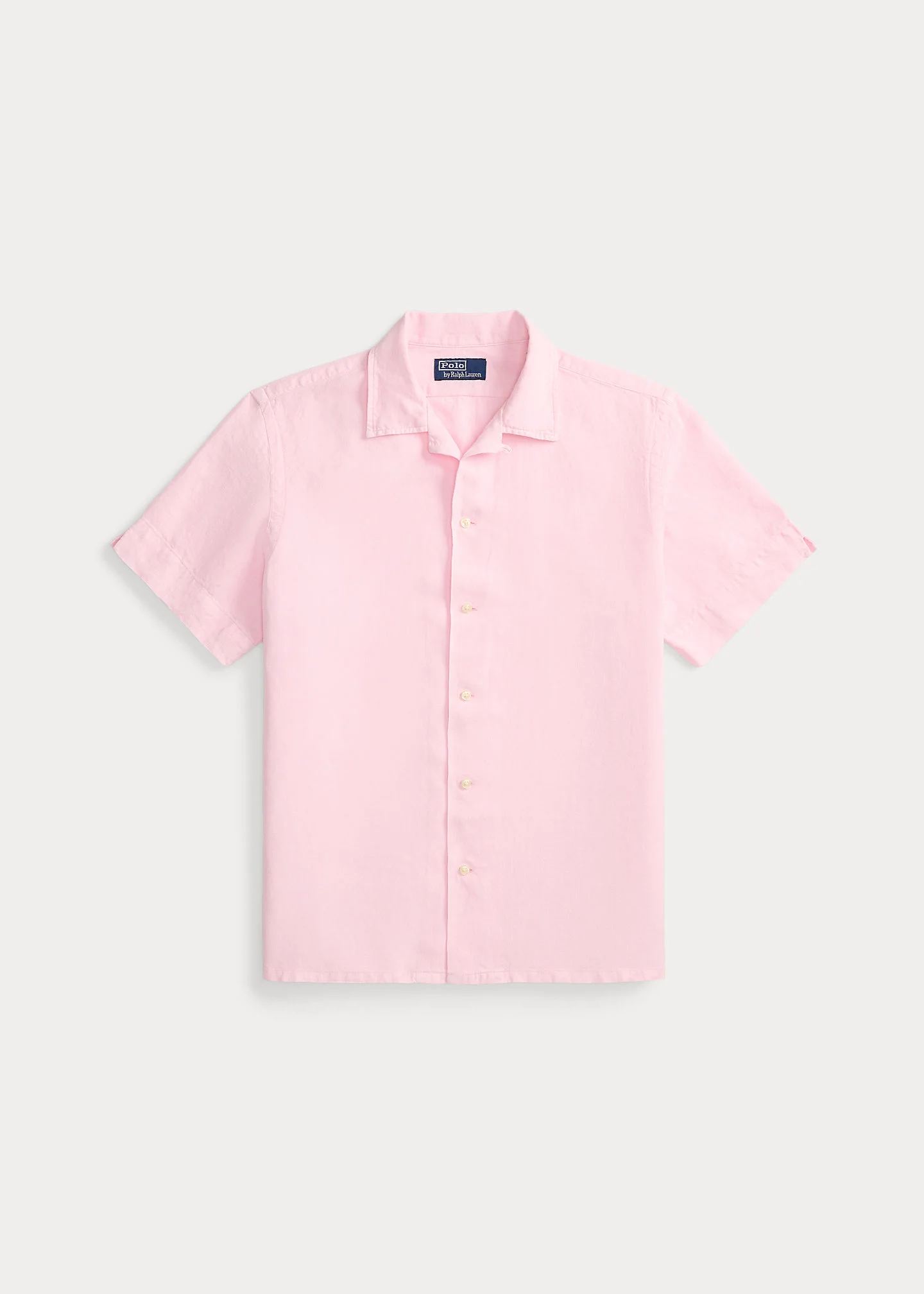 Classic Fit Linen Camp Shirt - 1