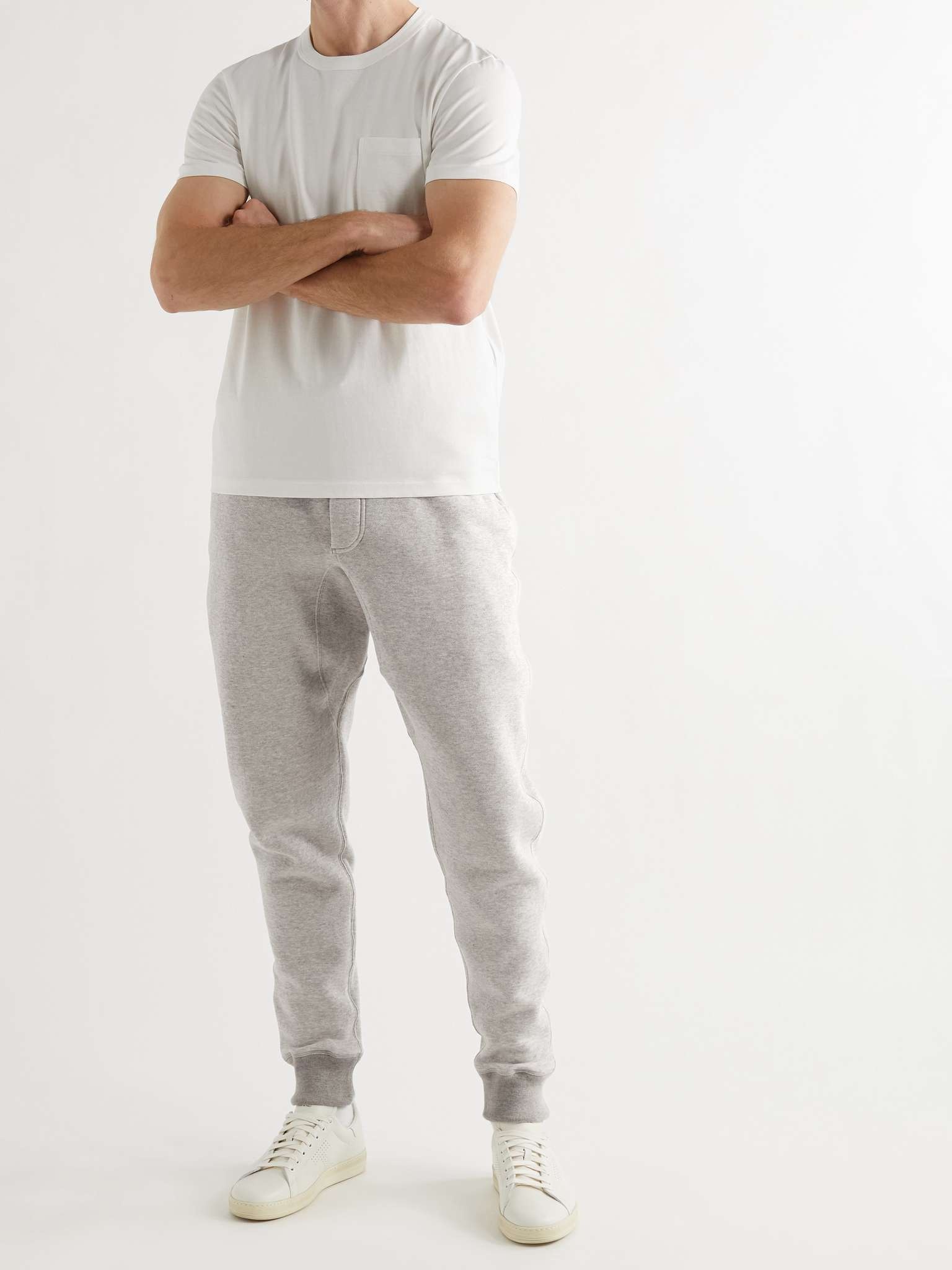 Tapered Garment-Dyed Cotton-Jersey Sweatpants - 2