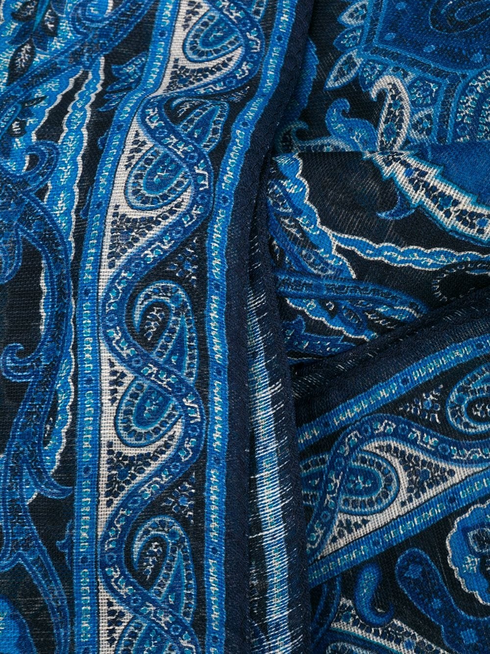 paisley-print logo scarf - 3