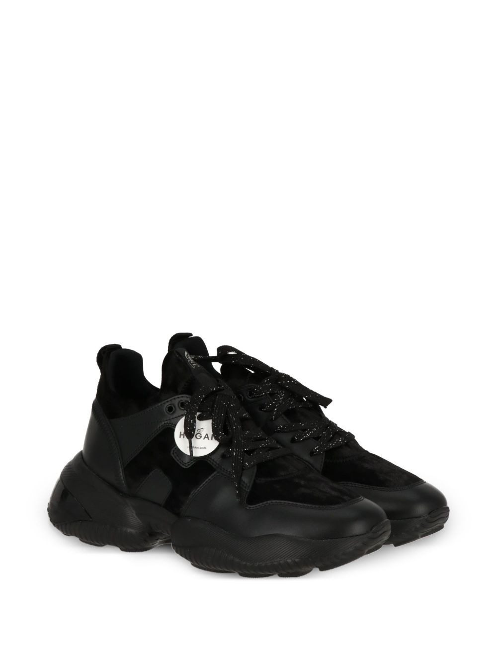 lace-up leather sneakers - 2