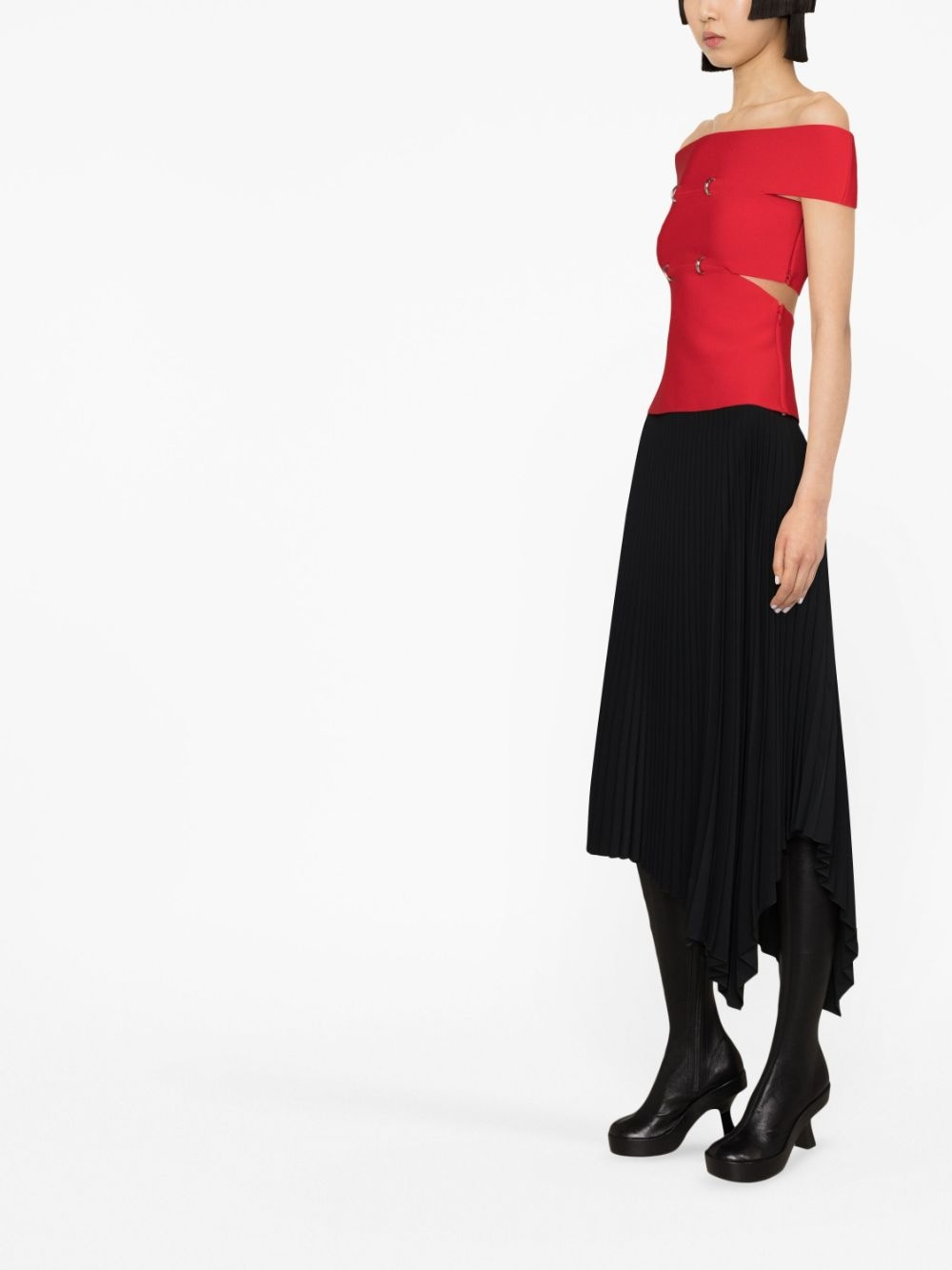off-shoulder short-sleeve top - 4