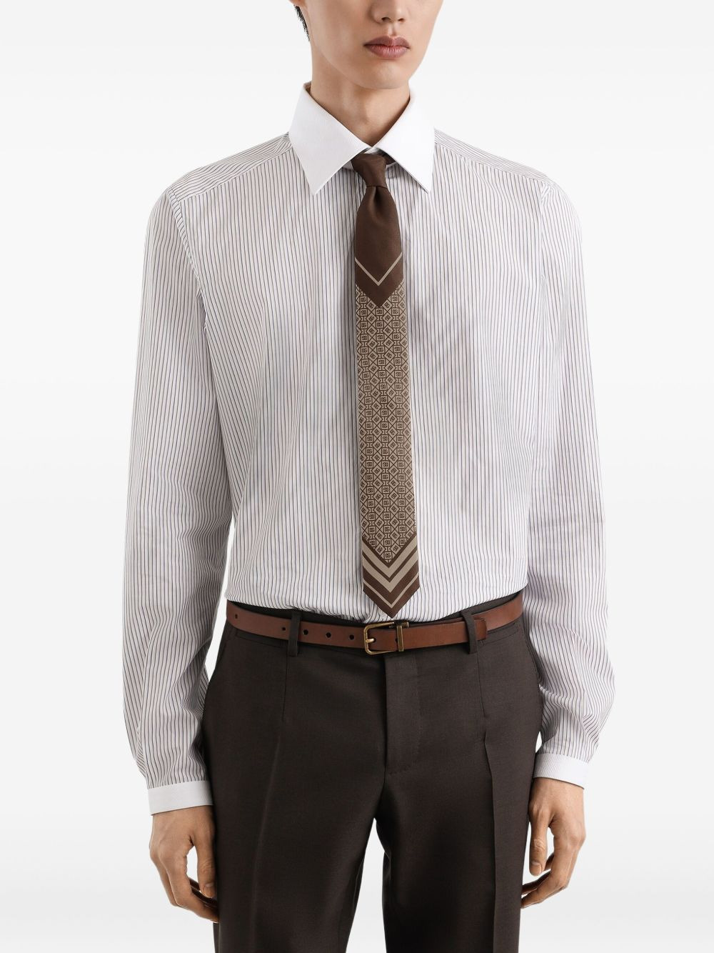 geometric-pattern tie - 3