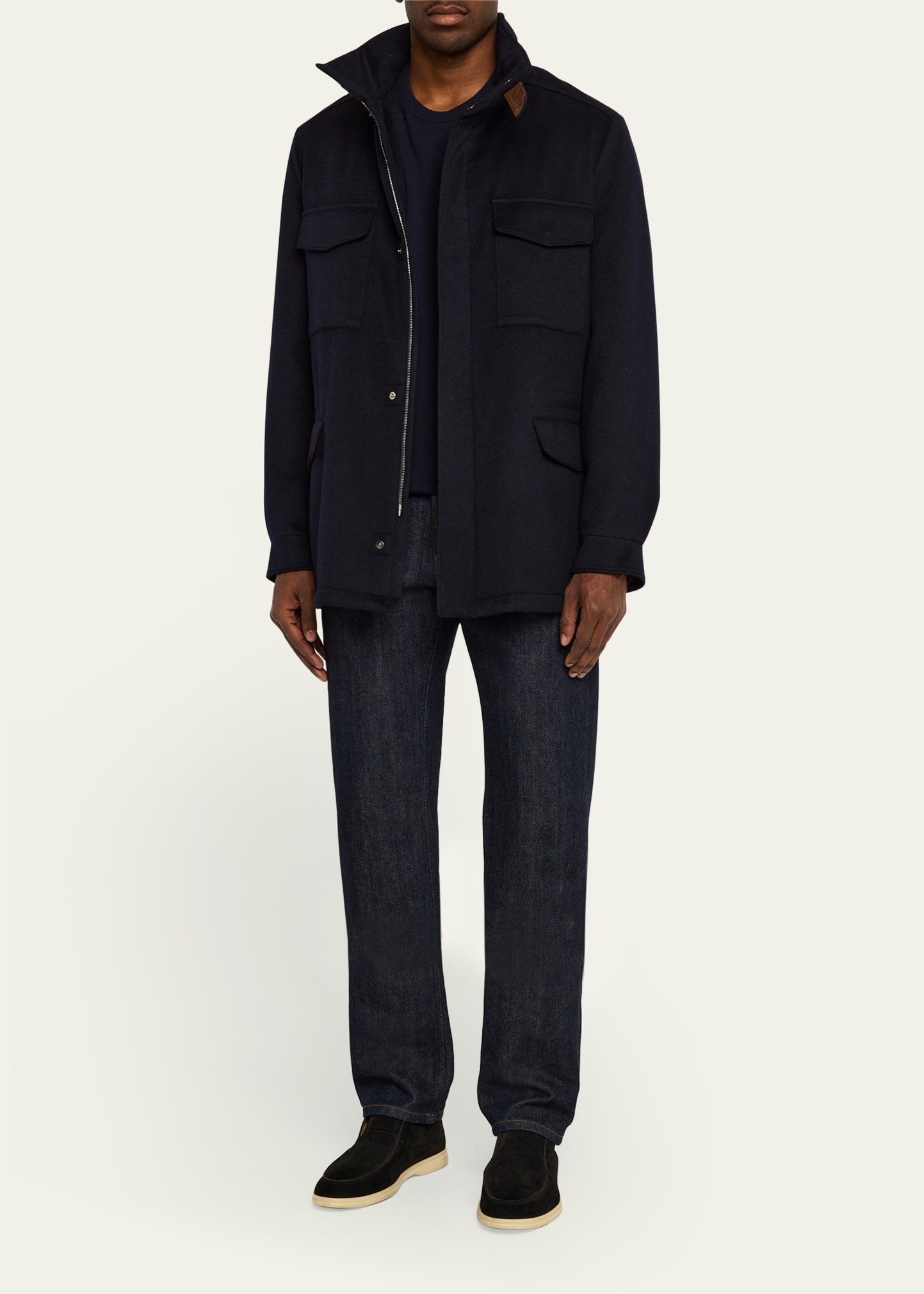 Men's Traveller Cashmere Full-Zip Field Jacket - 2