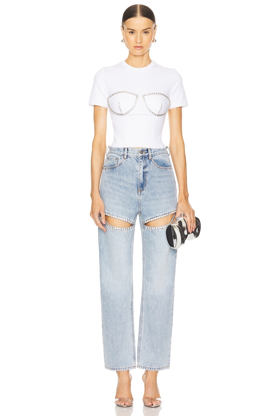 Crystal Slit Jean - 5