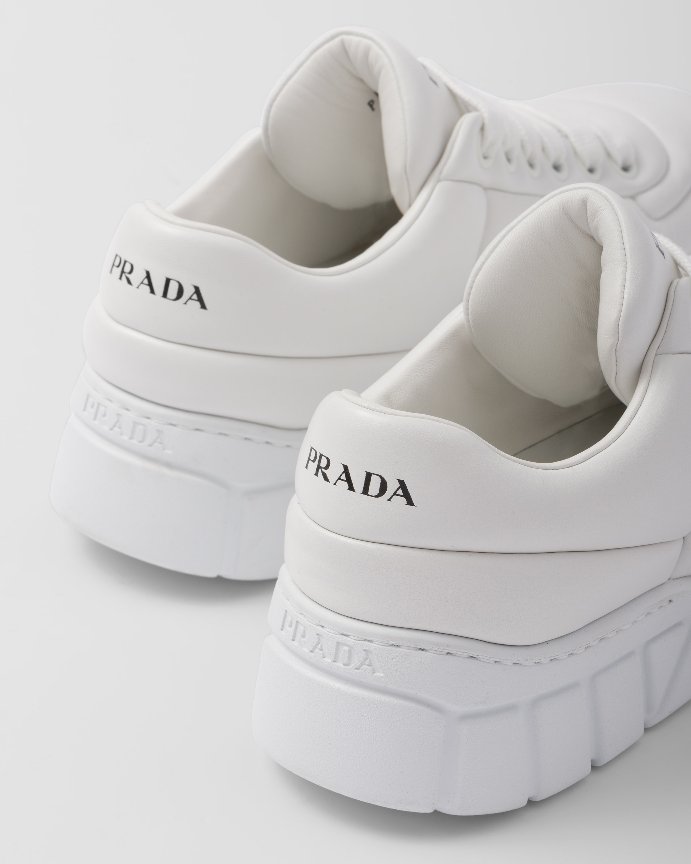 Padded nappa leather sneakers - 7