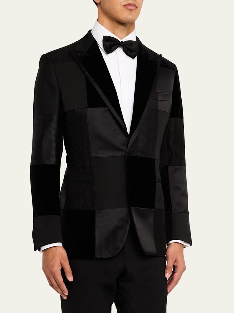Brioni Men's Virgilio Patchwork Dinner Jacket outlook