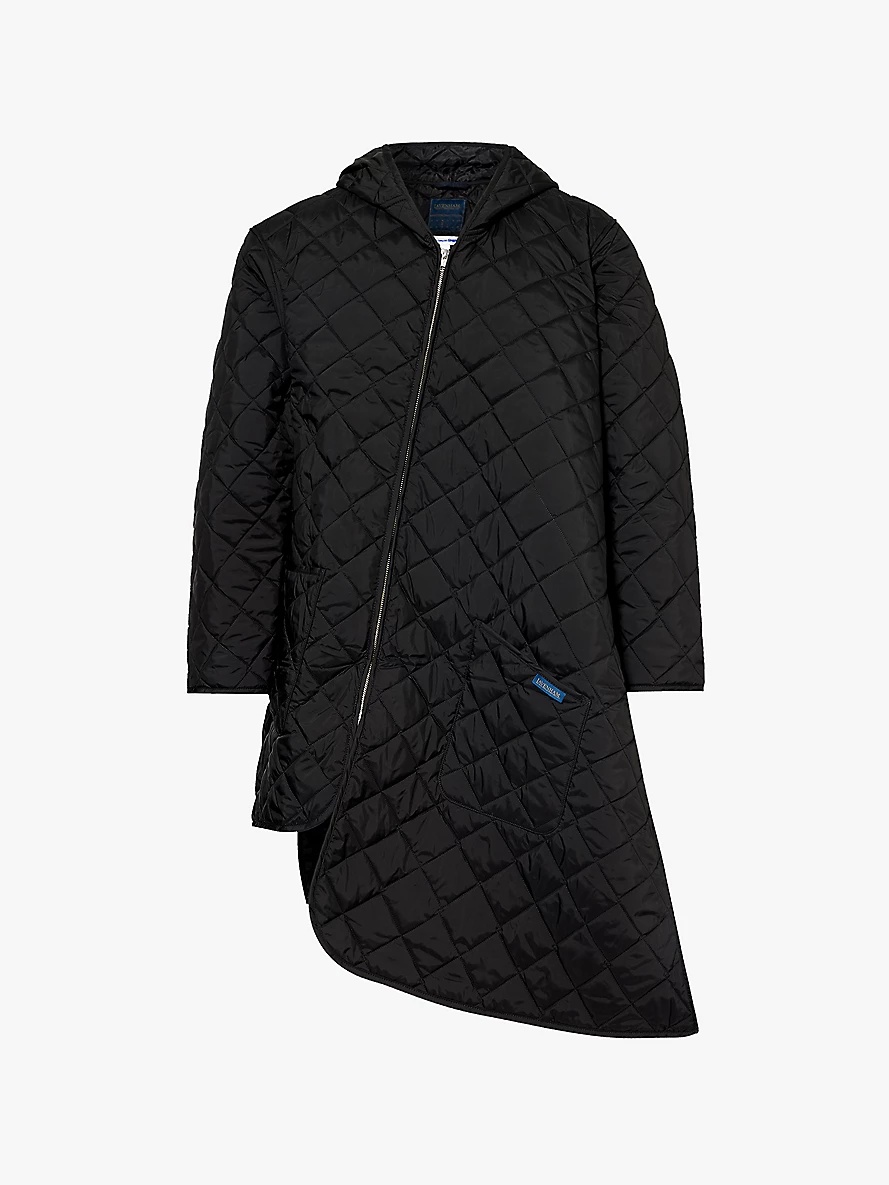 Hooded regular-fit woven puffer jacket - 1