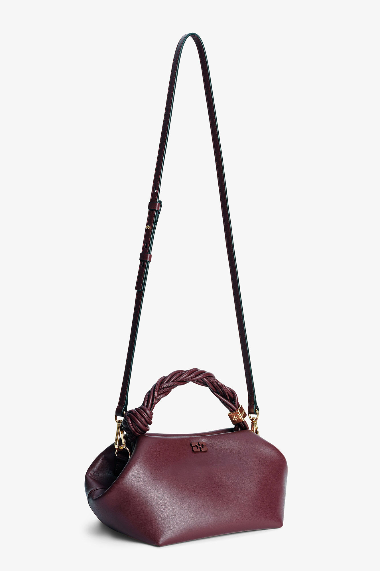 BURGUNDY SMALL GANNI BOU BAG - 6