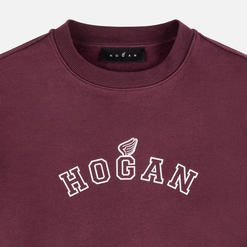 Round-neck sweatshirt in cotton 6