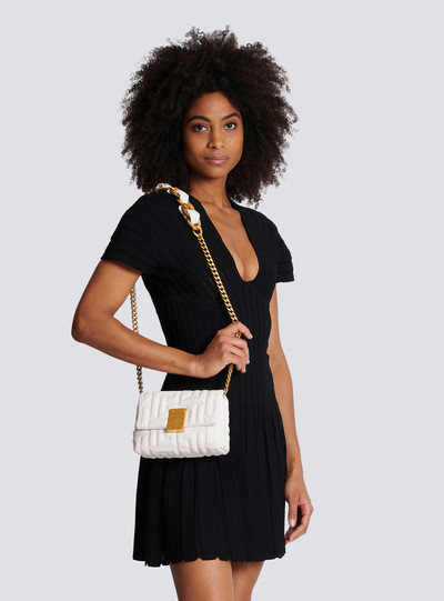 Balmain Mini 1945 Soft bag in quilted leather outlook