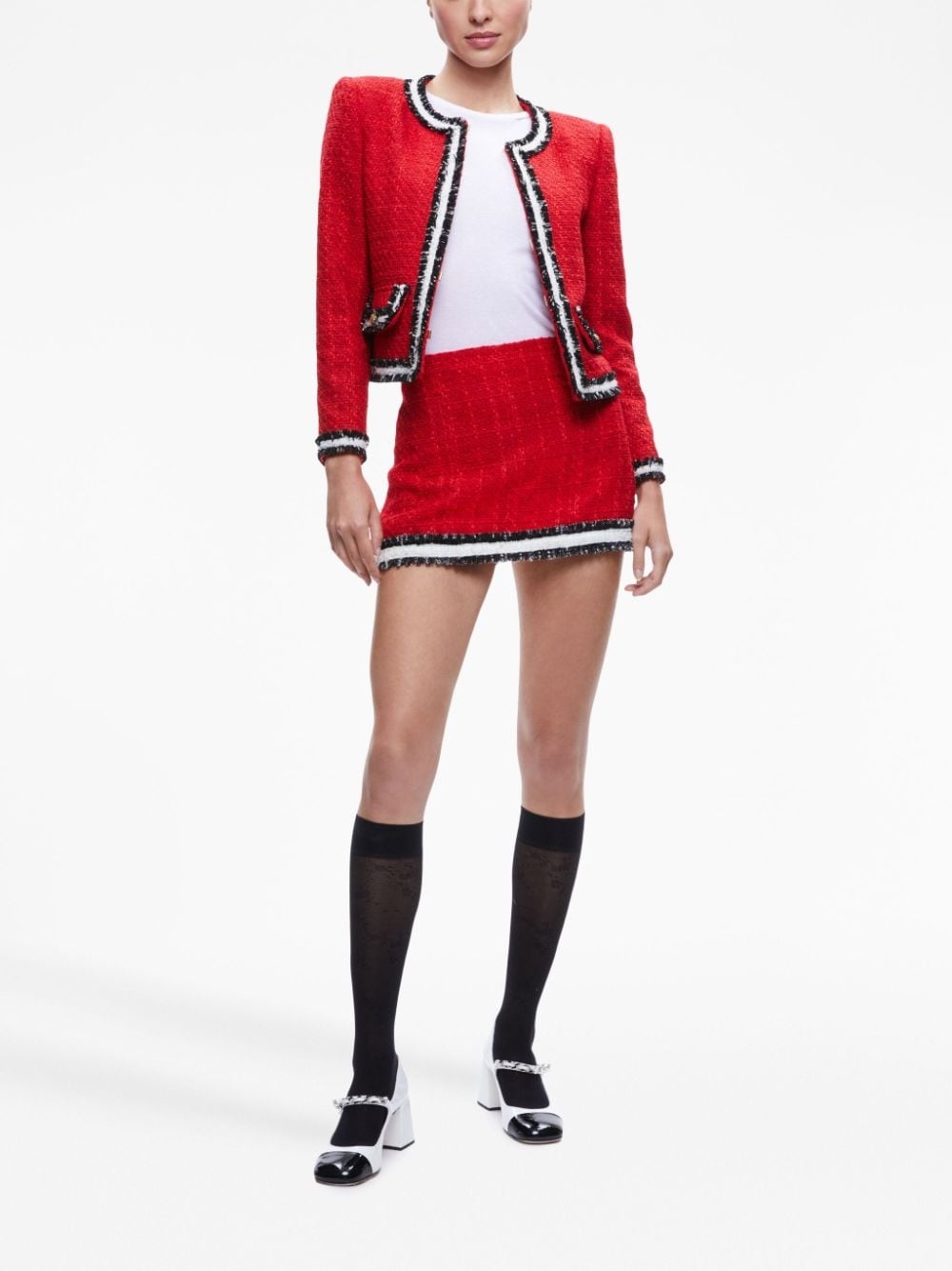 Rubi frayed tweed miniskirt - 2