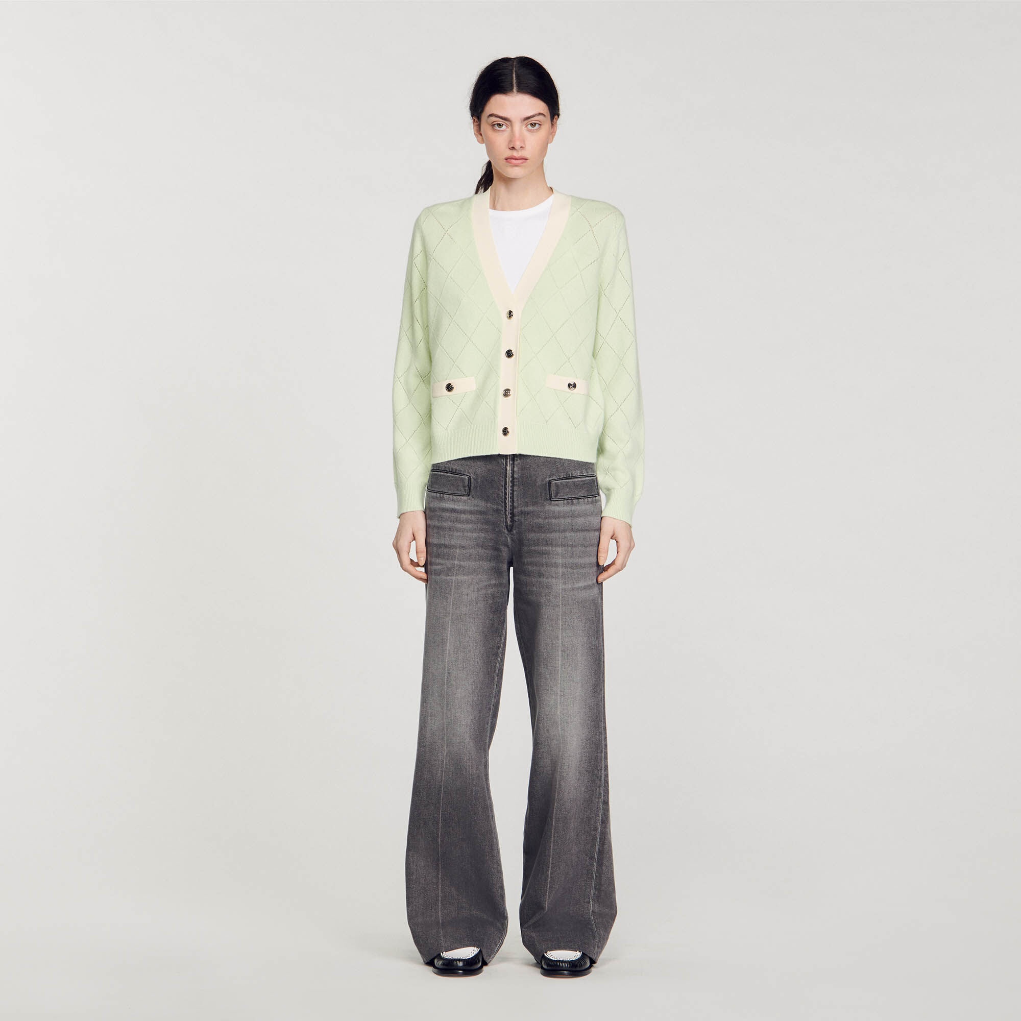 TWO-TONE CARDIGAN - 3