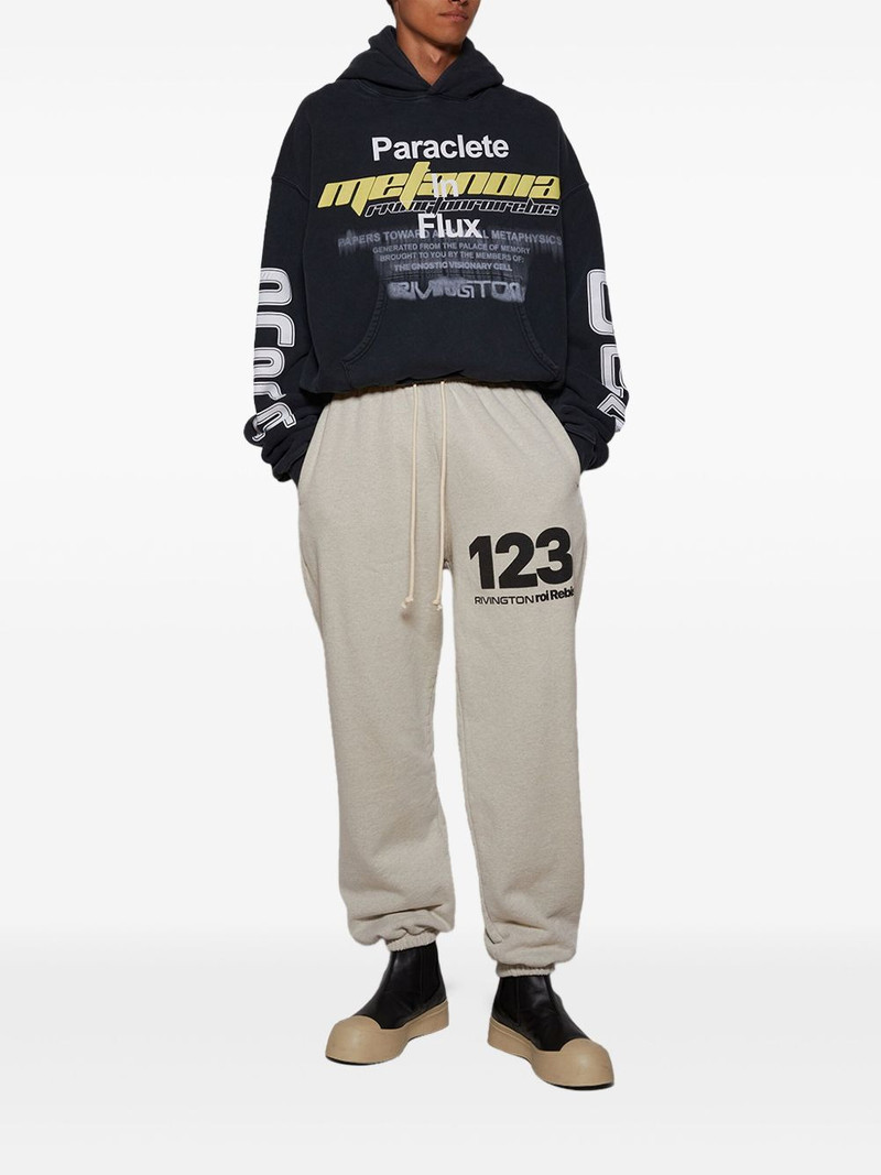 RRR123 graphic-print hoodie outlook