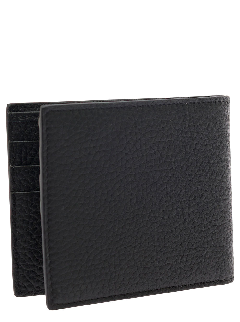 Dolce & Gabbana Men Black Bifold Wallet With Quilted Leather In Leather Man - 3