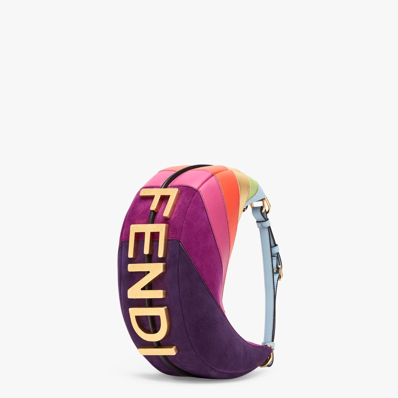 Leather bag with multicolor inlay - 2