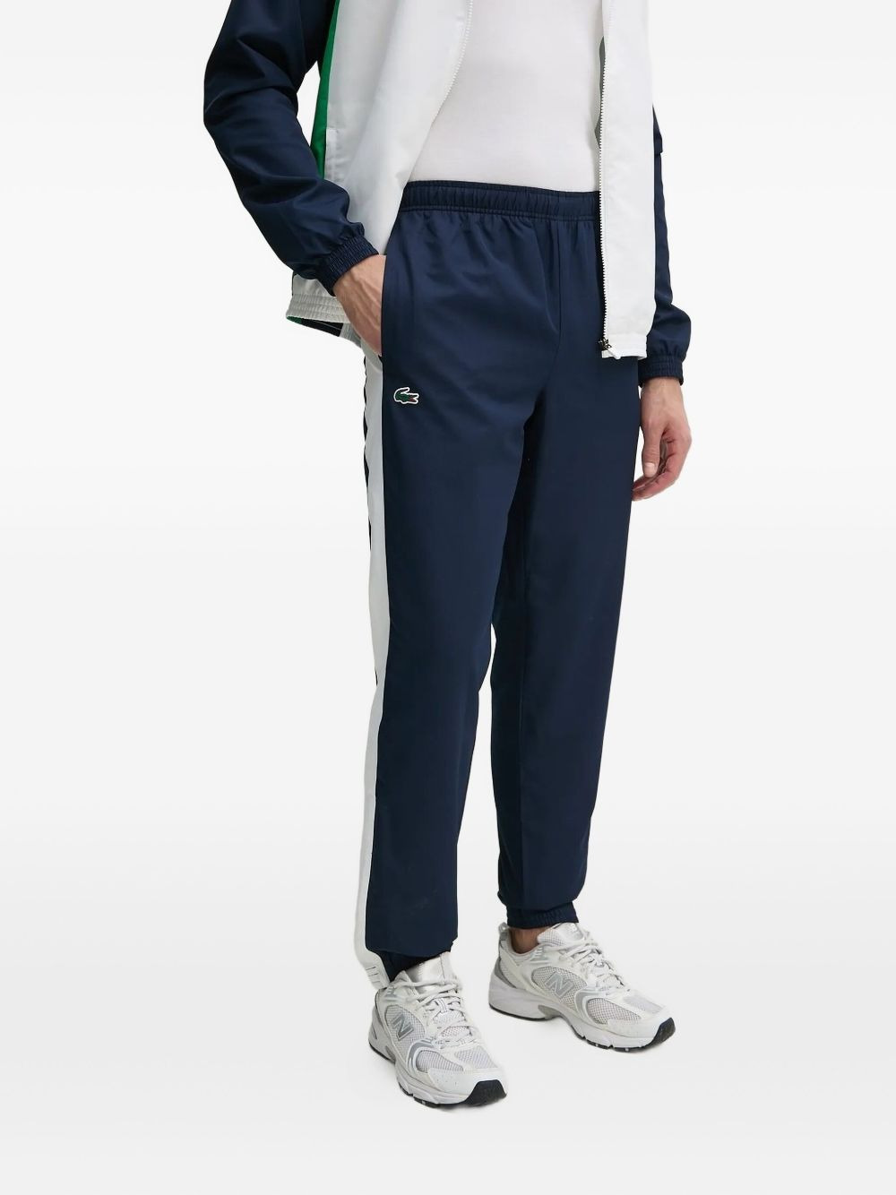 colour-block hooded jacket - 3