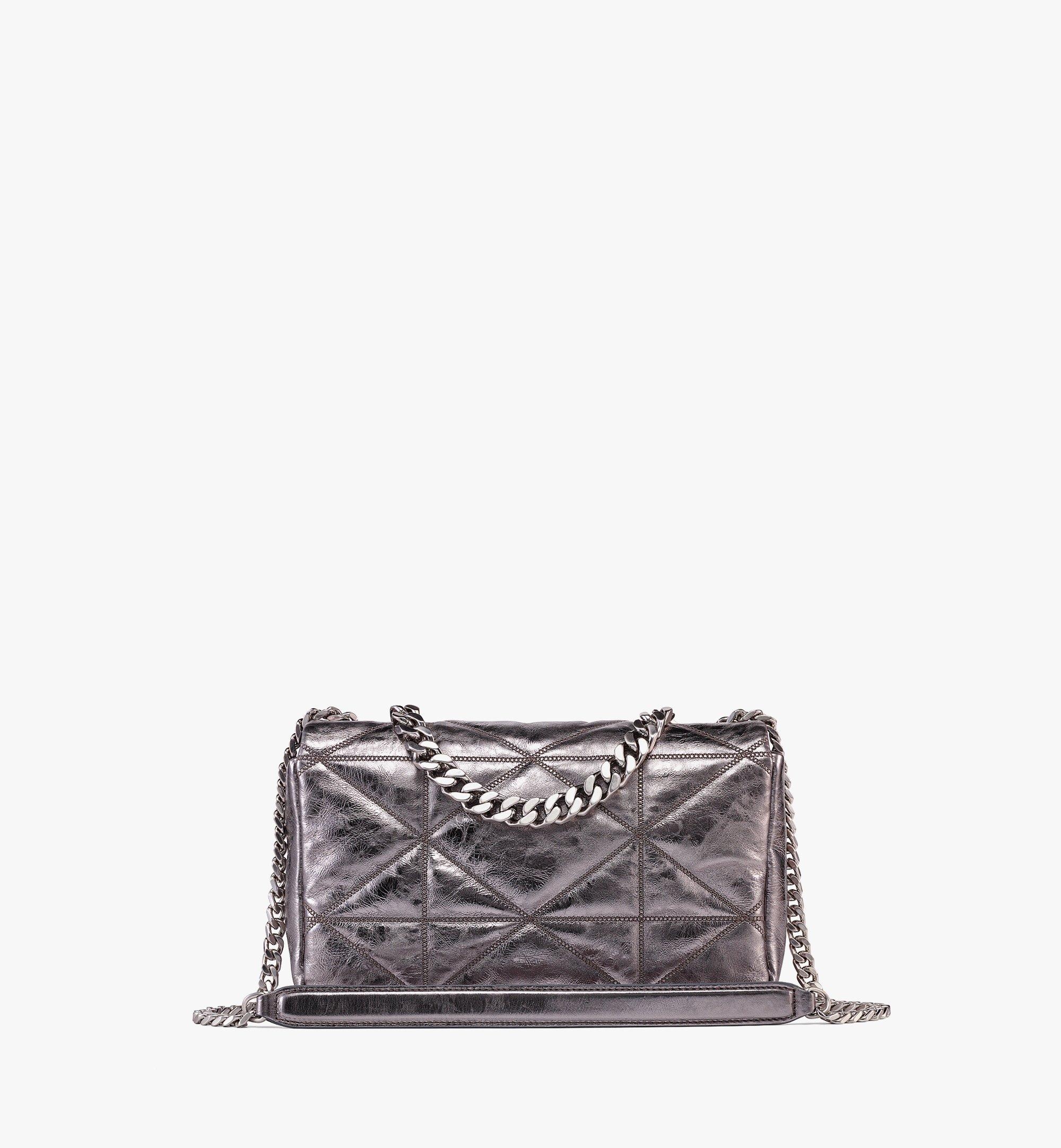 Travia Quilted Shoulder Bag in Crushed Calf Leather - 4