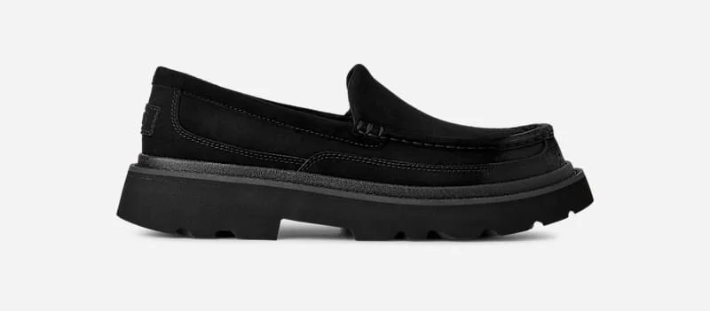 ® Men's Ascot Lug Suede Shoes in Black - 1