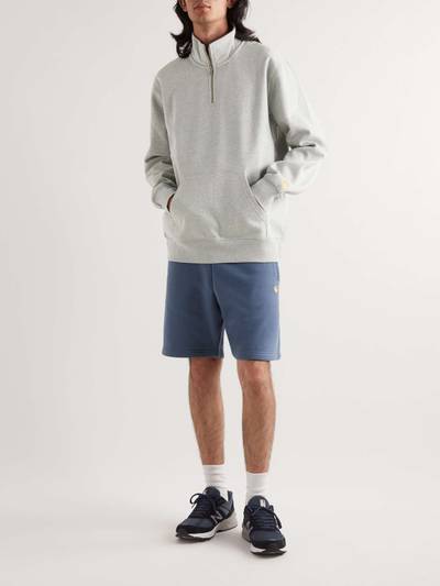 Carhartt Chase Logo-Embroidered Cotton-Blend Jersey Half-Zip Sweatshirt outlook