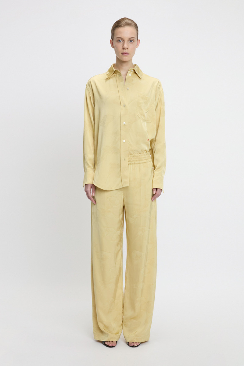 Victoria Beckham Pyjama Trouser In Gold outlook