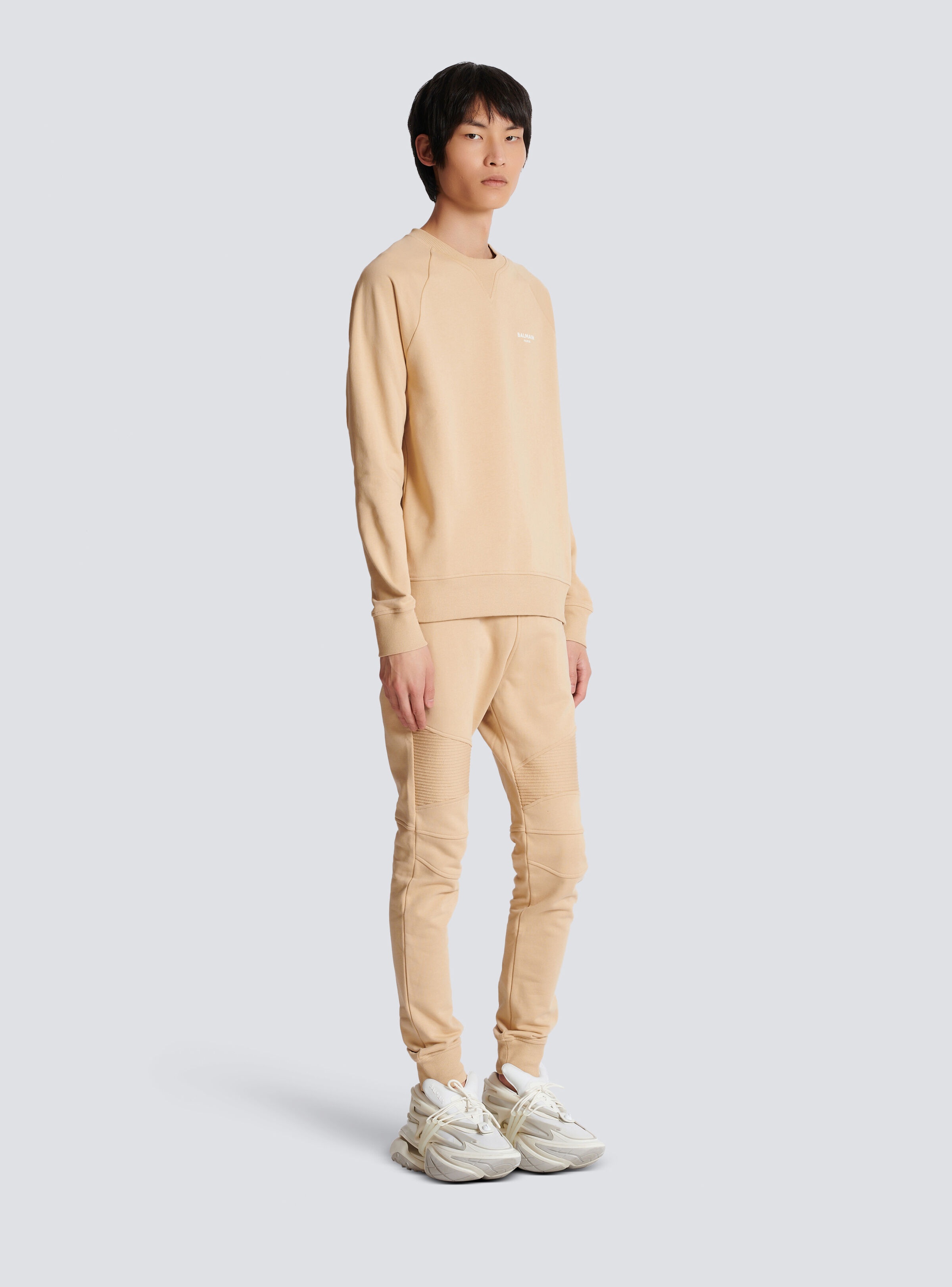 Flocked Balmain sweatshirt - 3