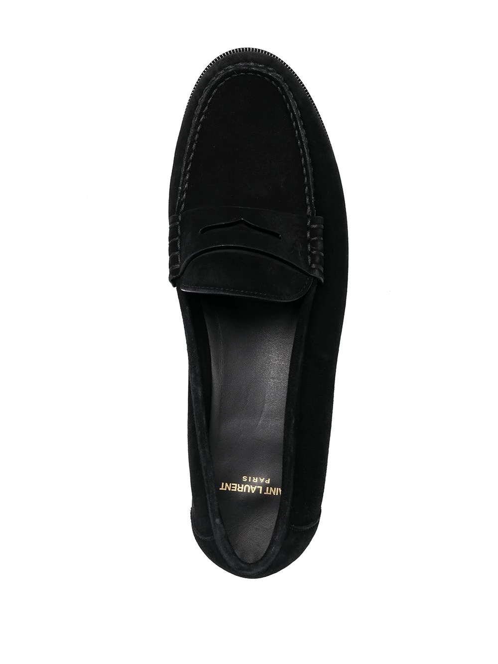 suede penny loafers - 4