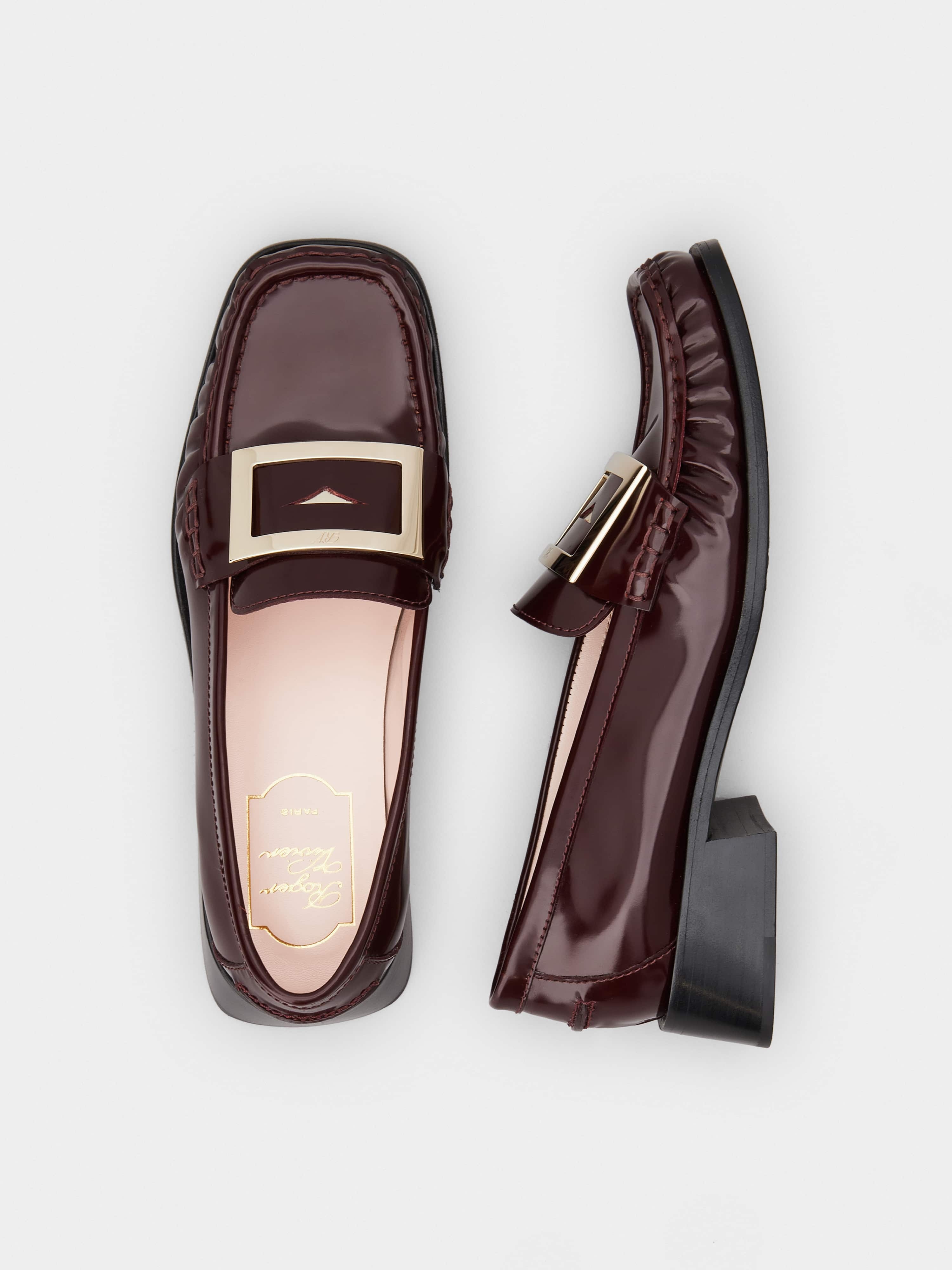 Preppy Viv' Metal Buckle Loafers in Patent Leather - 4