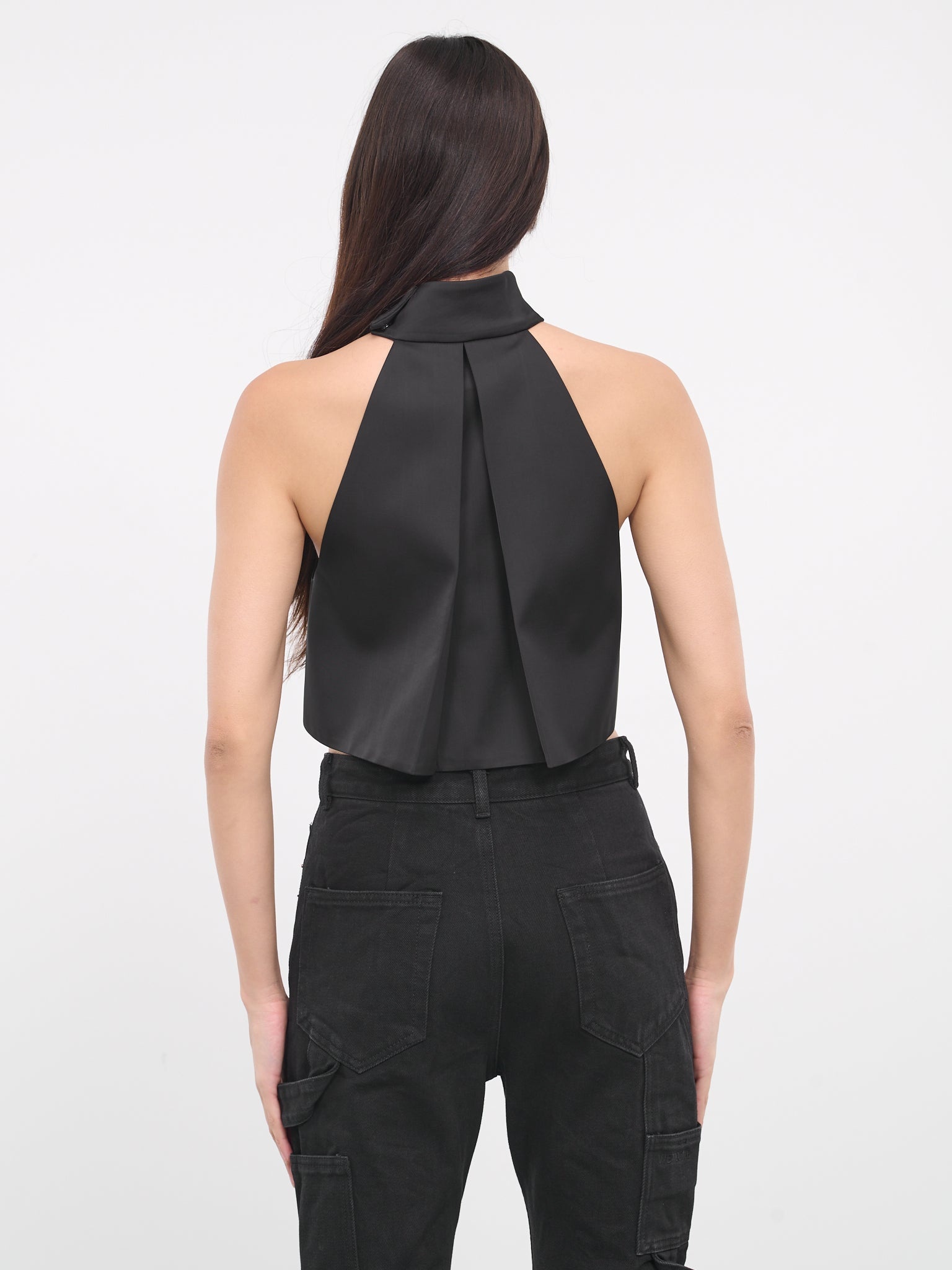 Halterneck Crop Blouse - 3