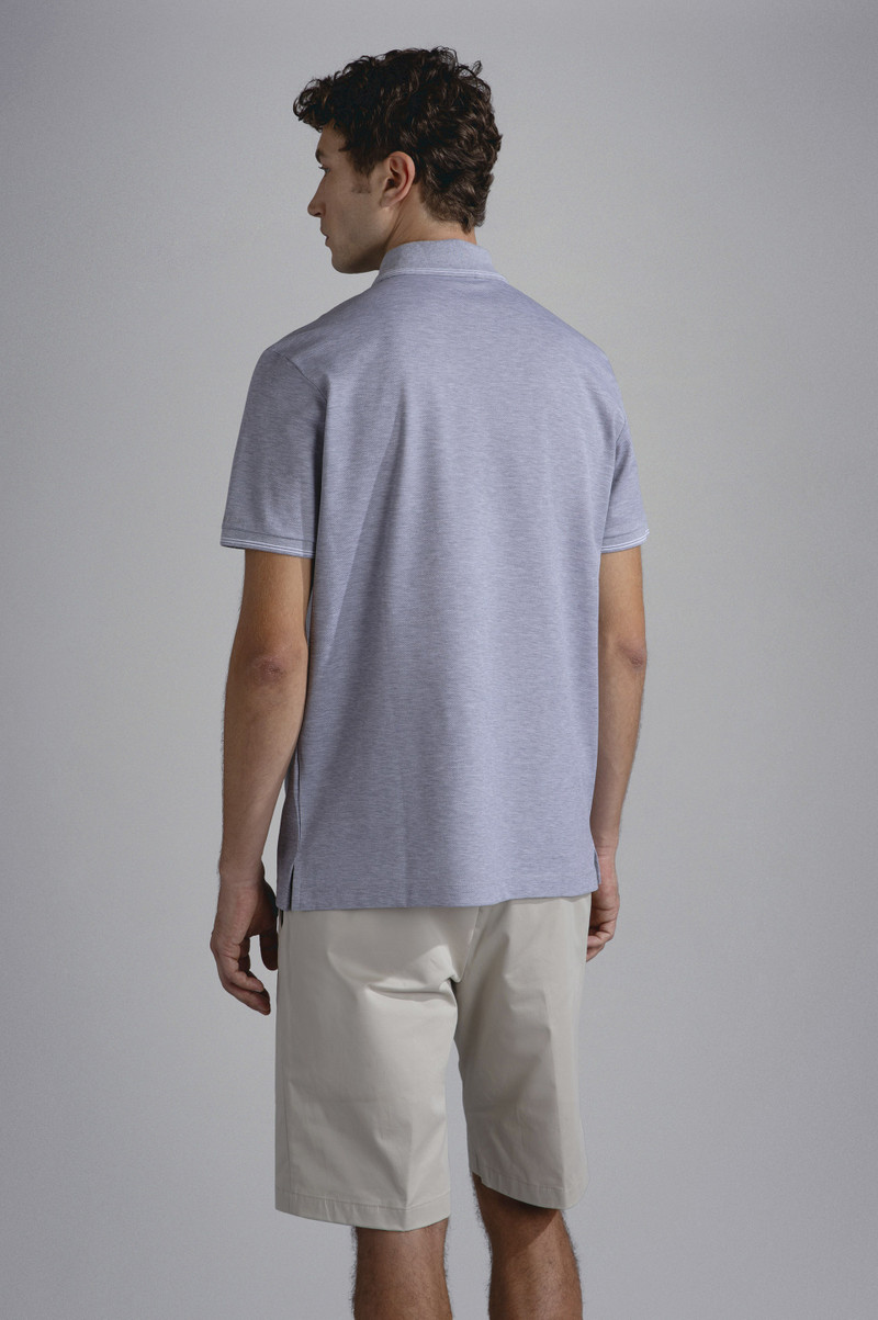 COTTON PIQUÉ POLO SHIRT WITH ZIP 3