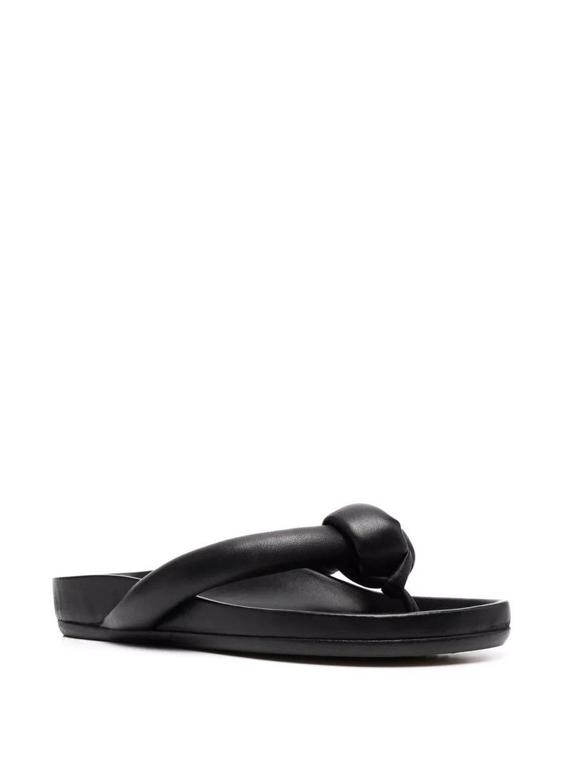 Rick Owens padded knot-detail sandals outlook