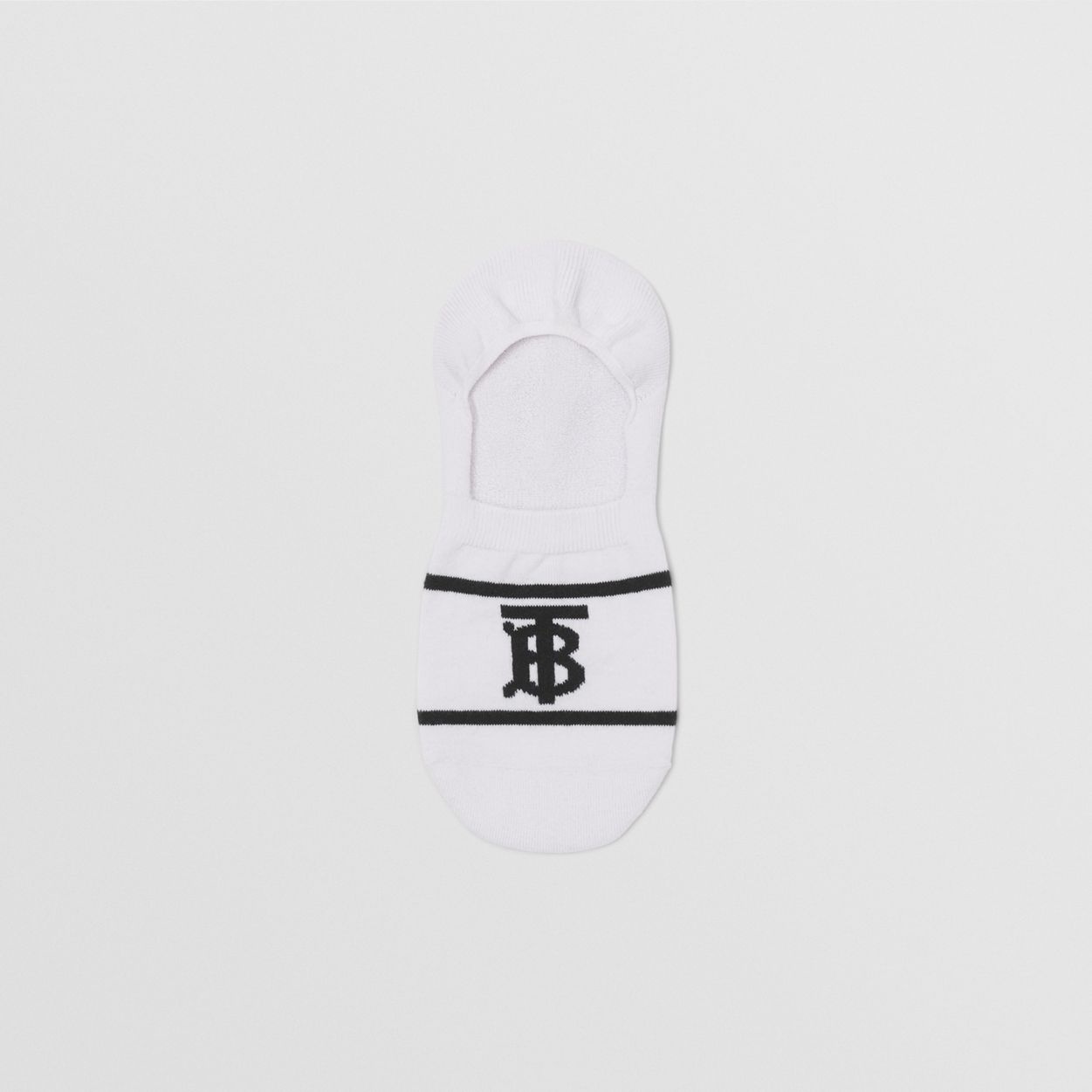 Monogram Intarsia Cotton Blend Sneaker Socks - 4