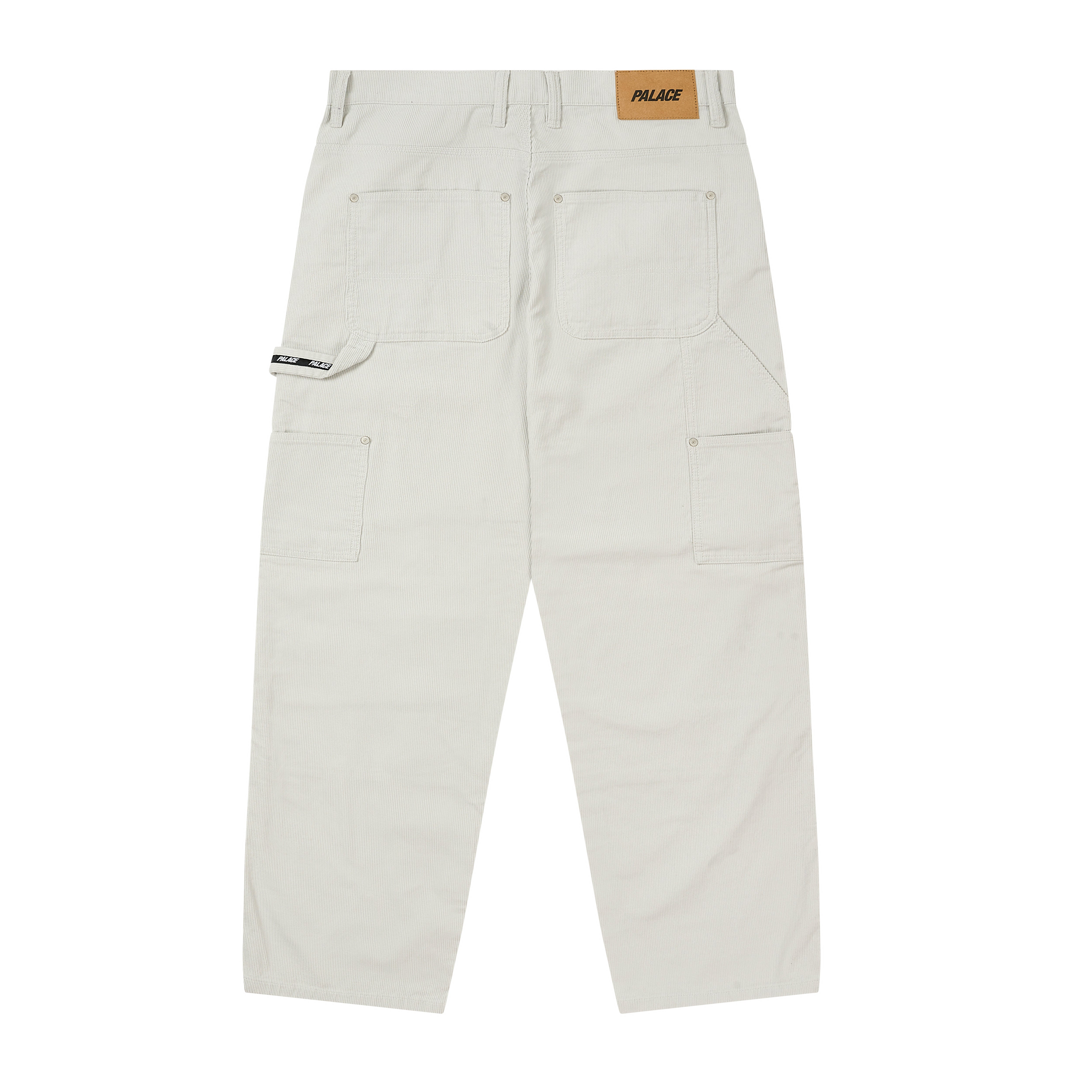 NEEDLE CORD DOUBLE KNEE PANT GREY - 2