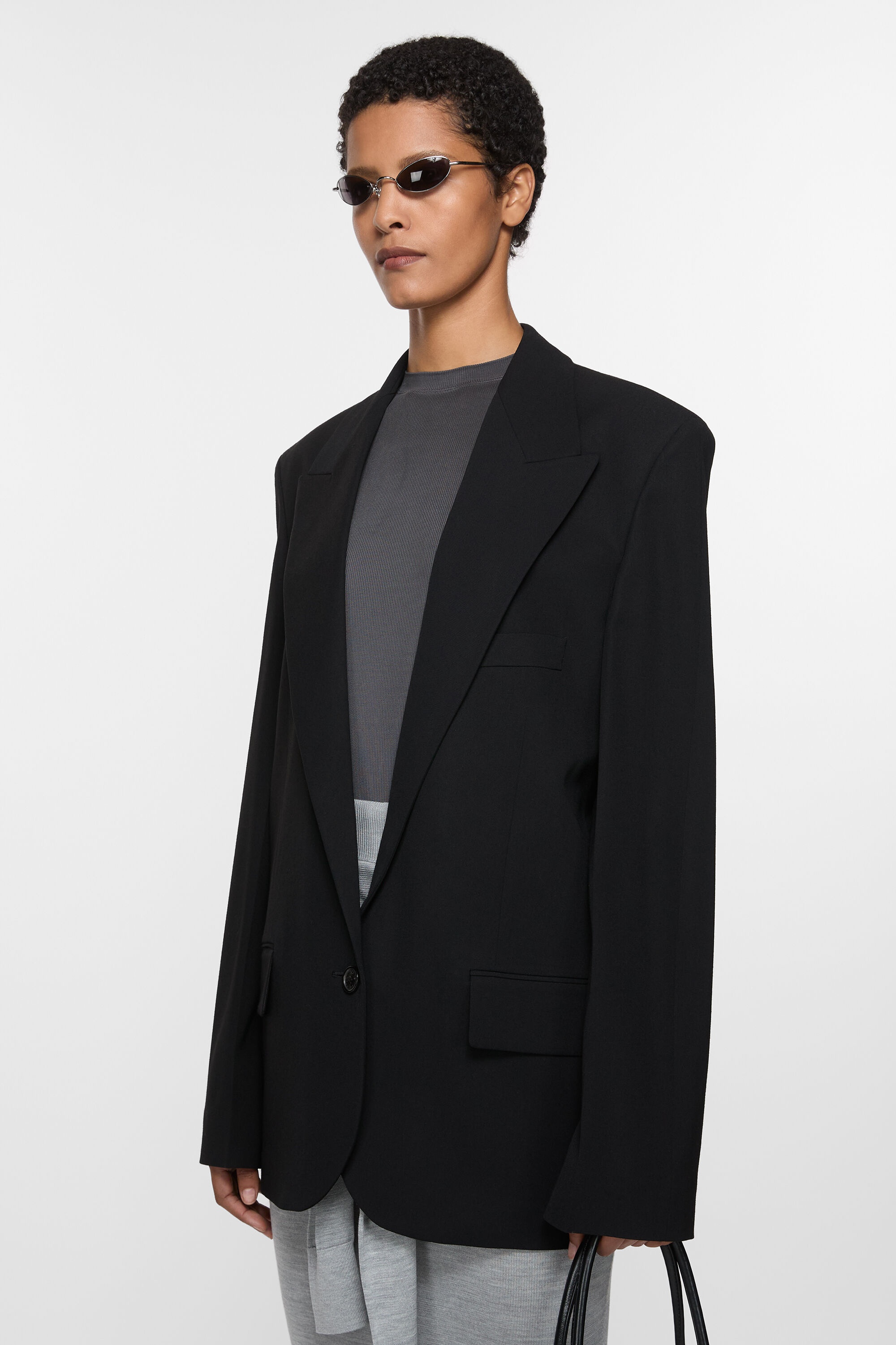 Single-breasted jacket - Regular fit - Black - 3