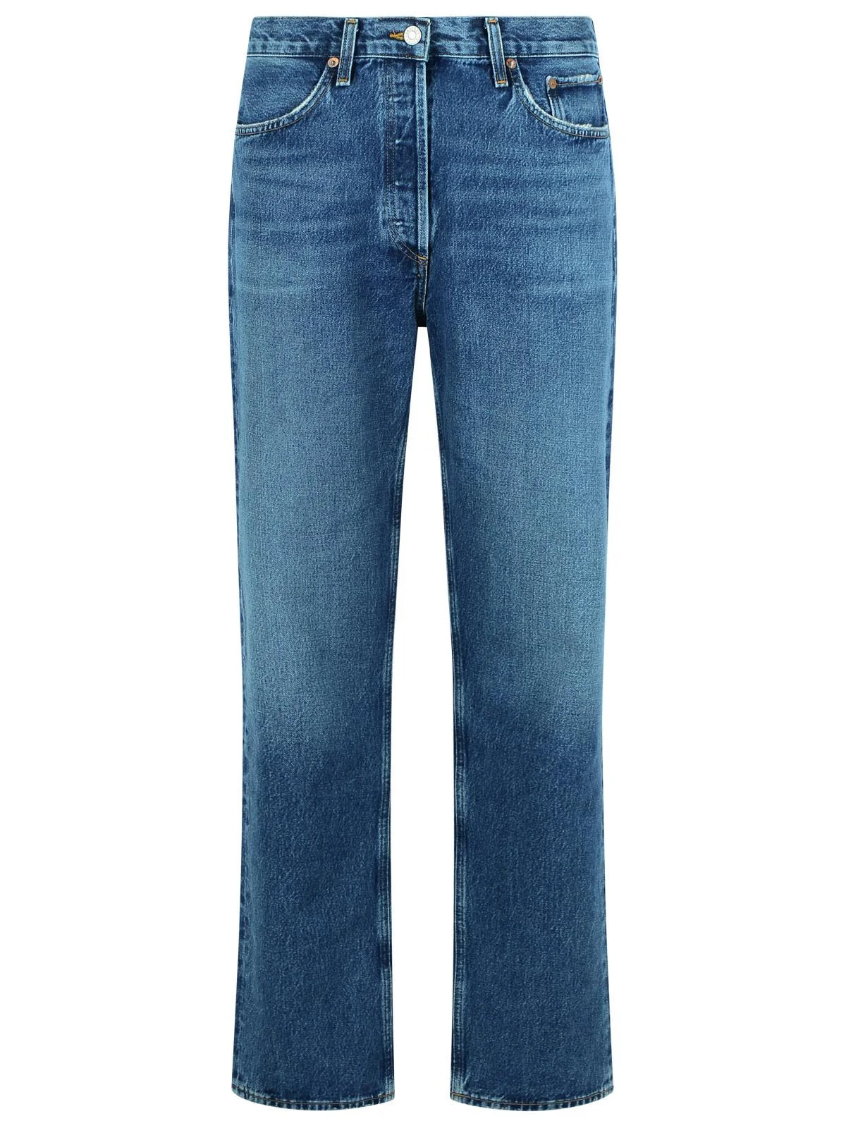 Agolde '90'S Mid Rise Loose Fit' Blue Cotton Jeans - 1