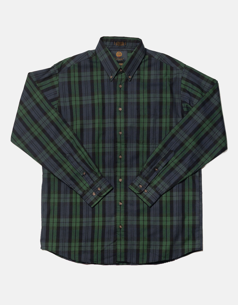 MADE-IN-CANADA BLACK WATCH TARTAN VIYELLA SPORT SHIRT 1